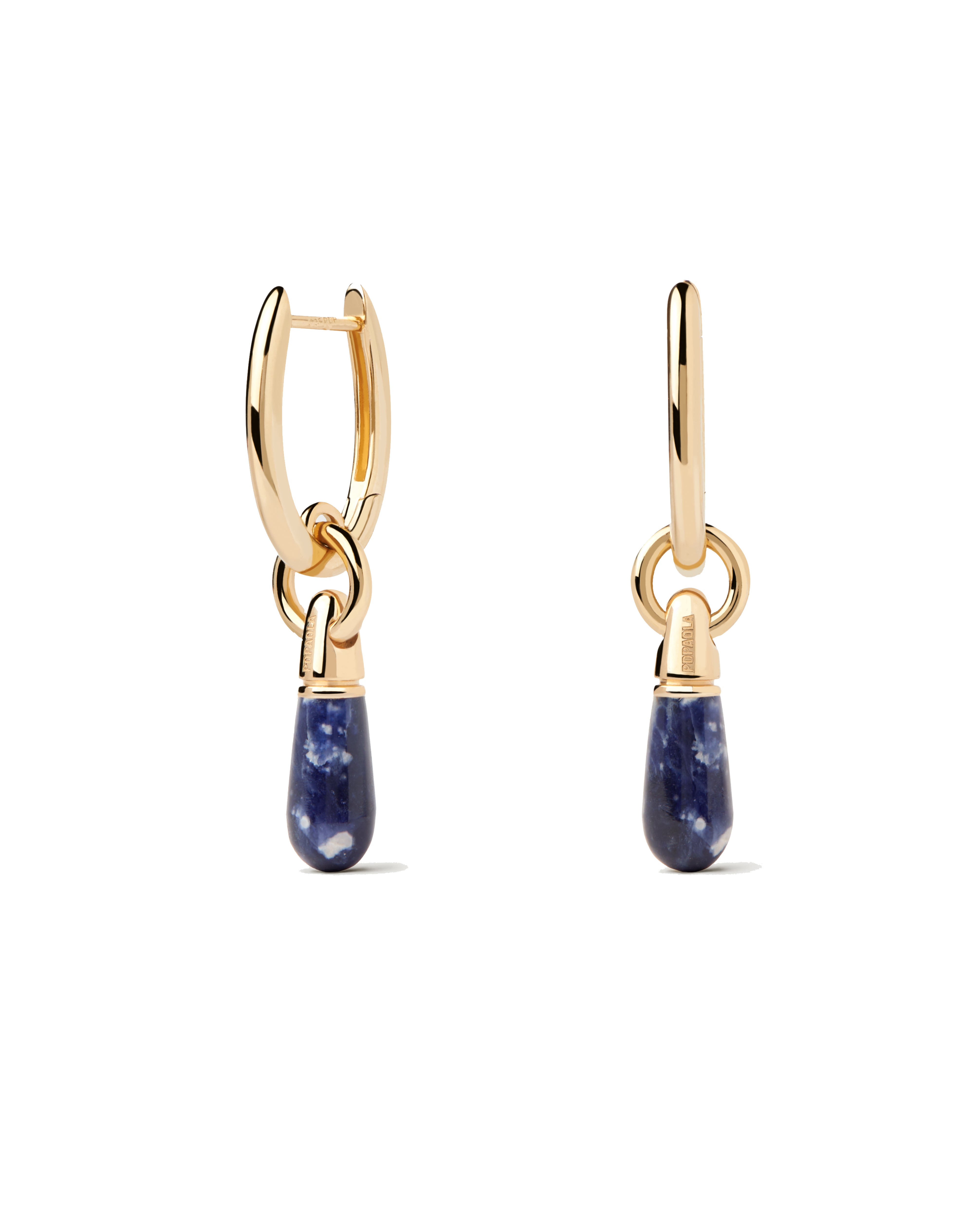 PDPAOLA Sodalite Jupiter Single Hoops Pair