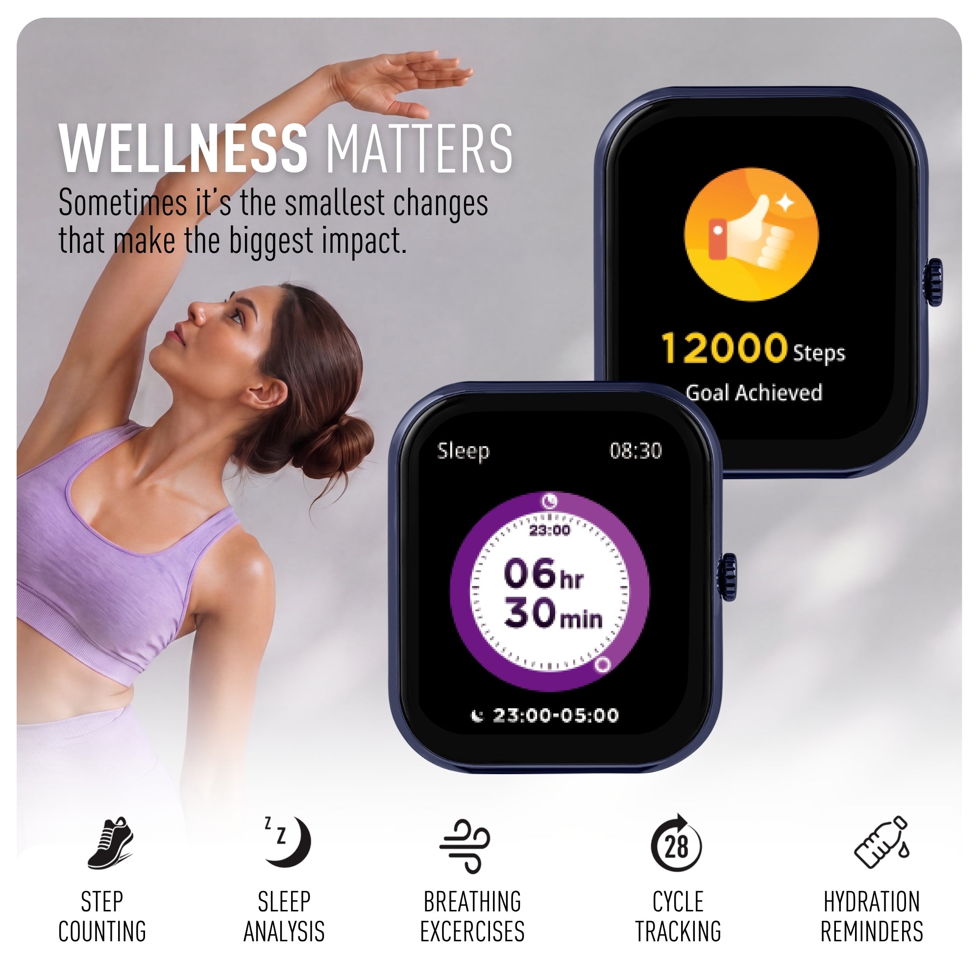 Reflex Active Nexus 100 S Lite Navy Silicone smart watch — view 3