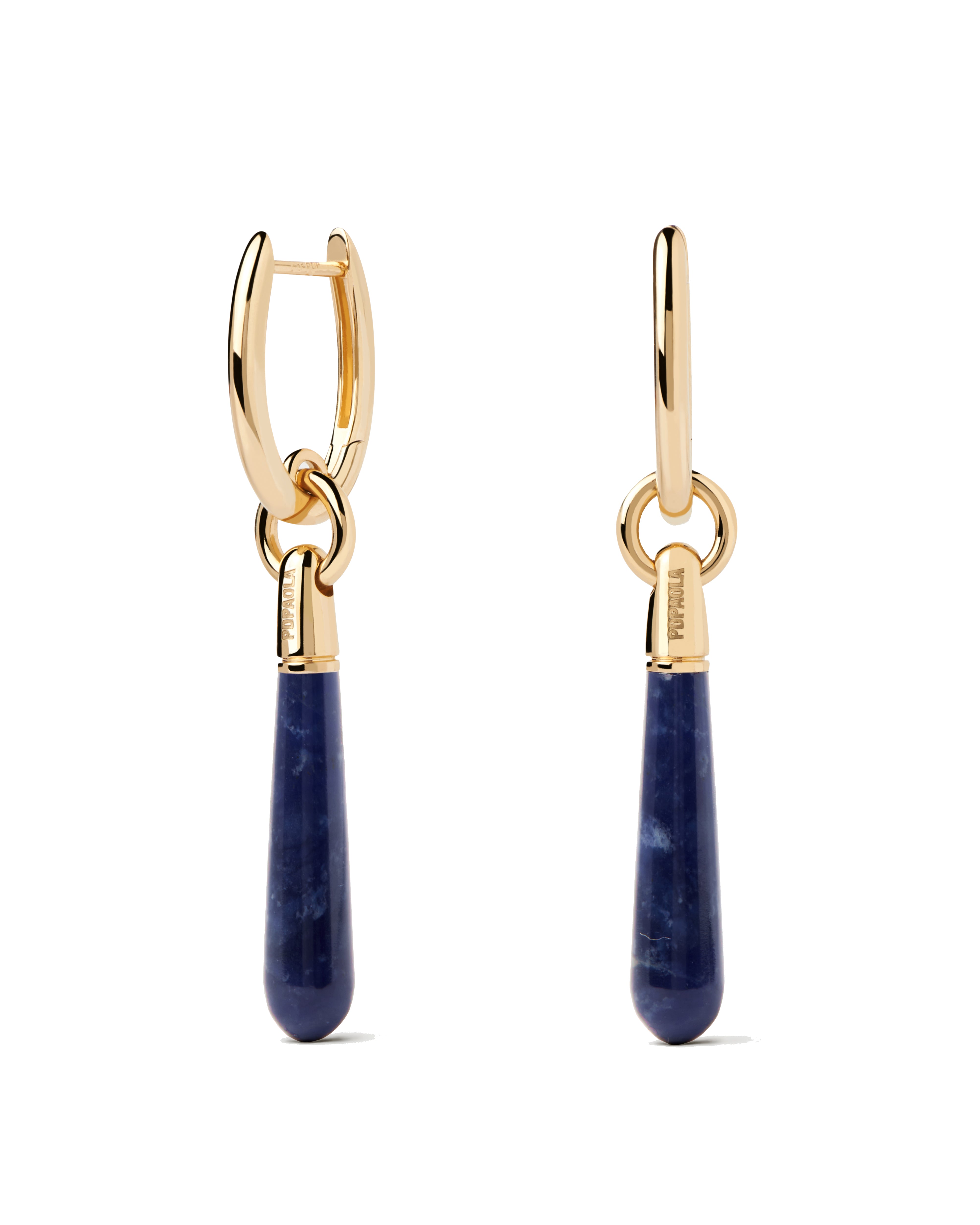 PDPAOLA Sodalite Large Jupiter Single Hoops Pair