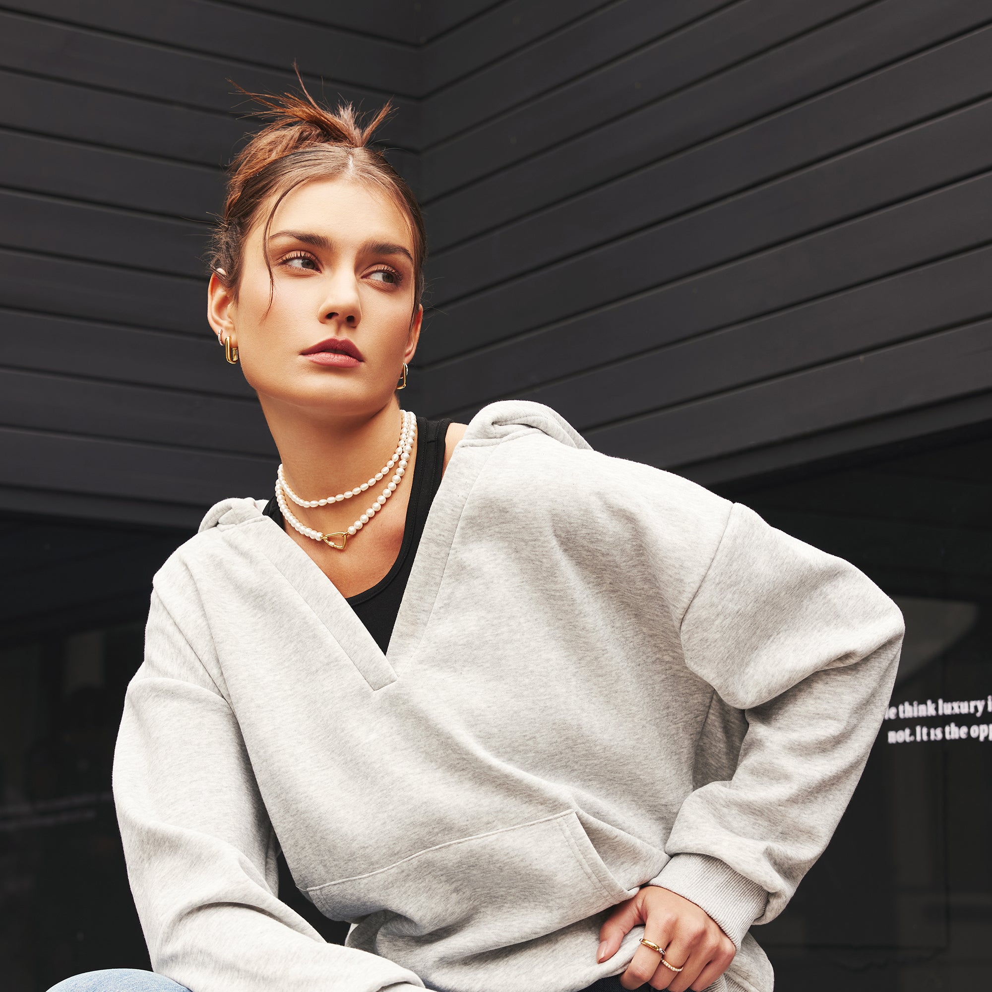 Silver Puffy Huggie Hoop Earrings Modern Luxury Statement Style