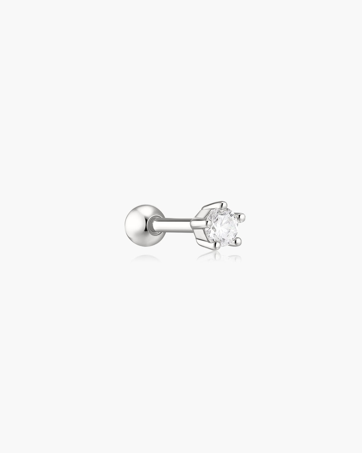 Ania Haie Silver Five-Prong Sparkle Barbell Earring