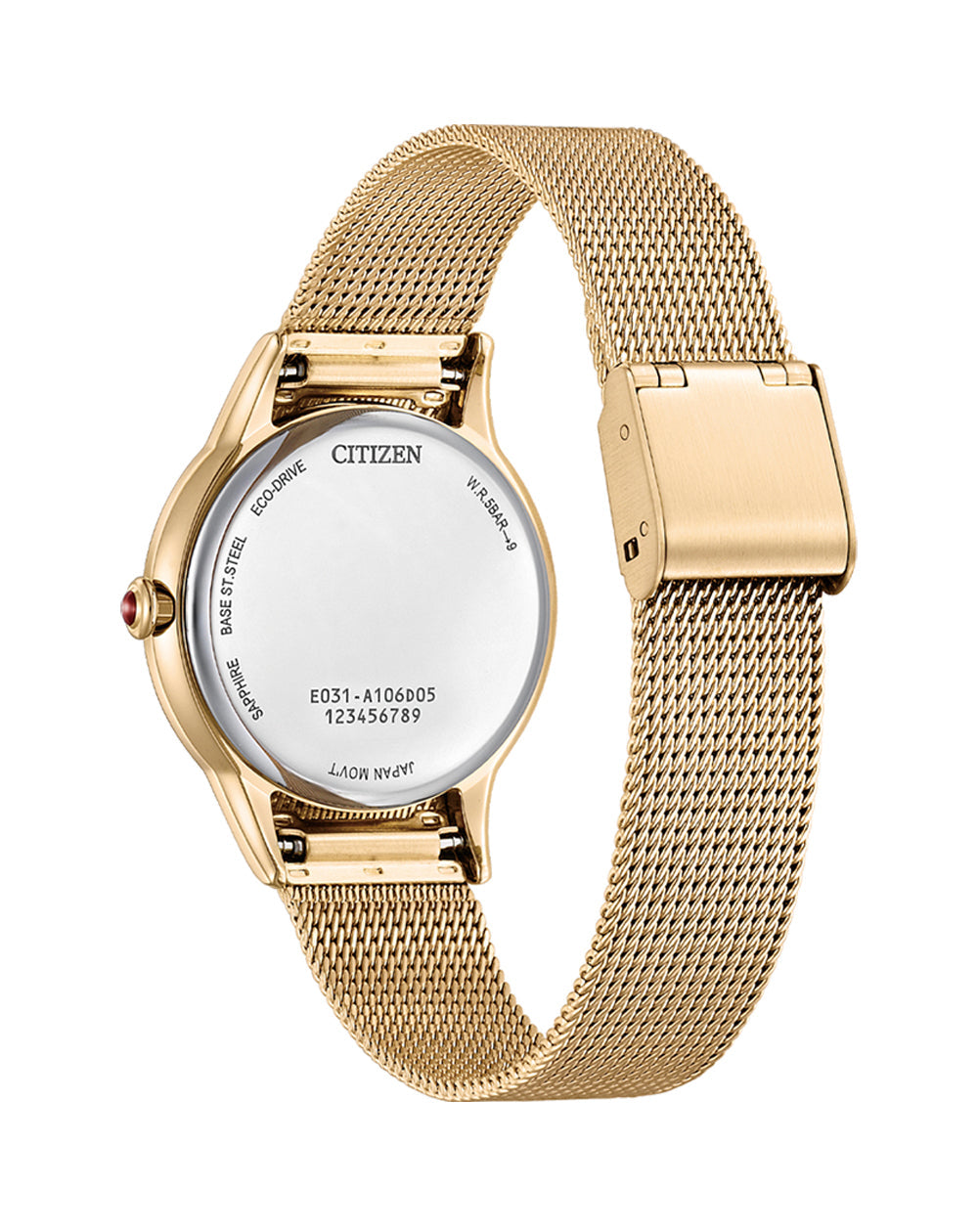 Citizen Eco-Drive Stainless Steel Beige Dial Watch EM0818-82X