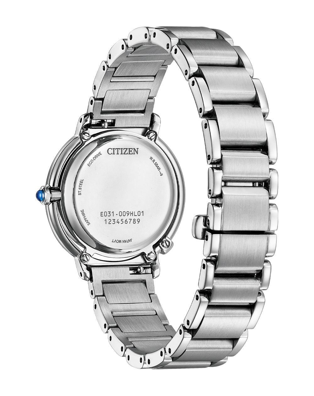 Citizen Eco-Drive Stainless Steel Mother of Pearl Dial Watch EM1090-60D