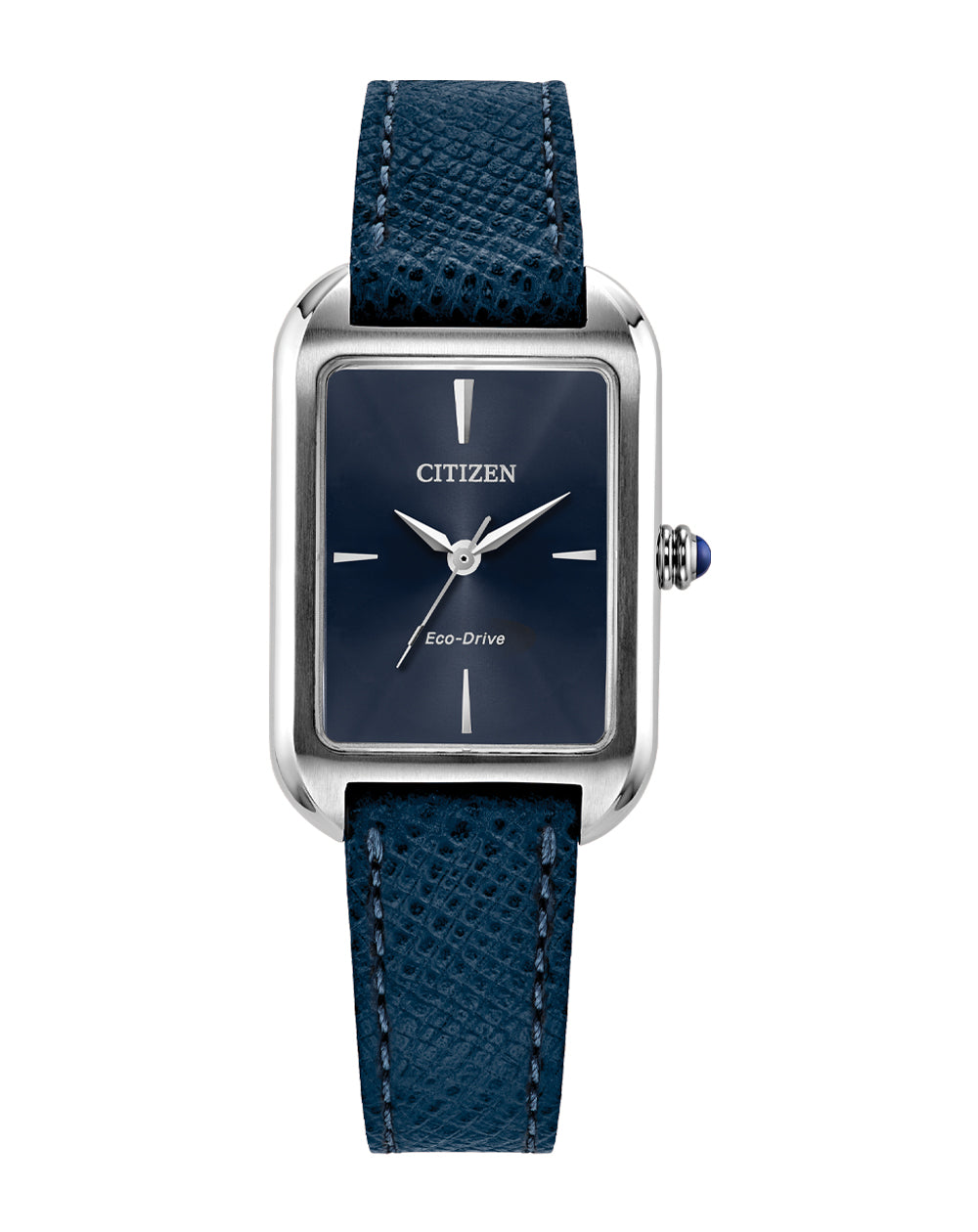 Citizen Eco-Drive Blue Dial Leather Strap Watch EM1190-06L