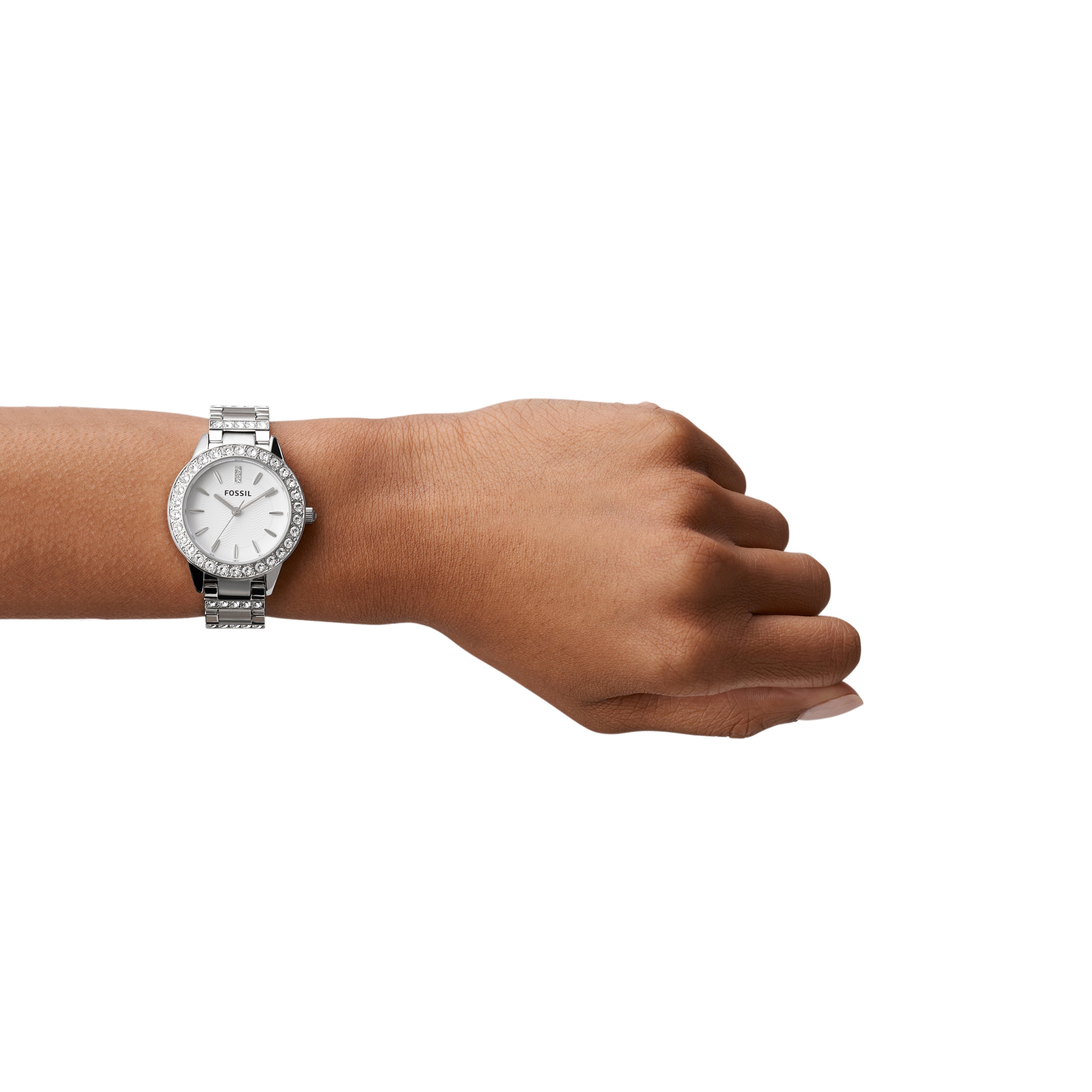 Fossil Jesse Three-Hand Silver Dial Stainless Steel Watch ES2362