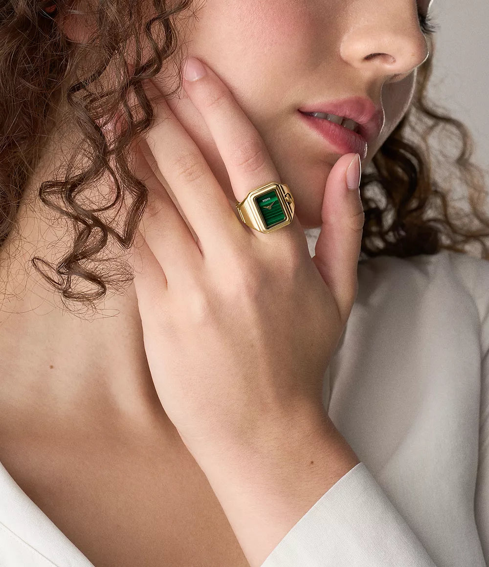 Fossil Raquel Watch Ring Gold ES5448