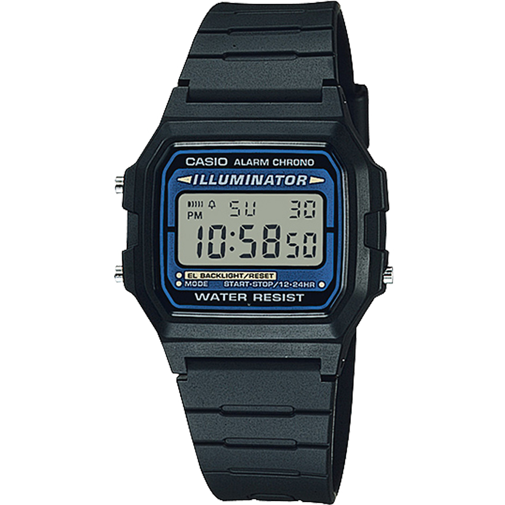 Casio Digital Black Resin Band Watch F105W-1AUZ