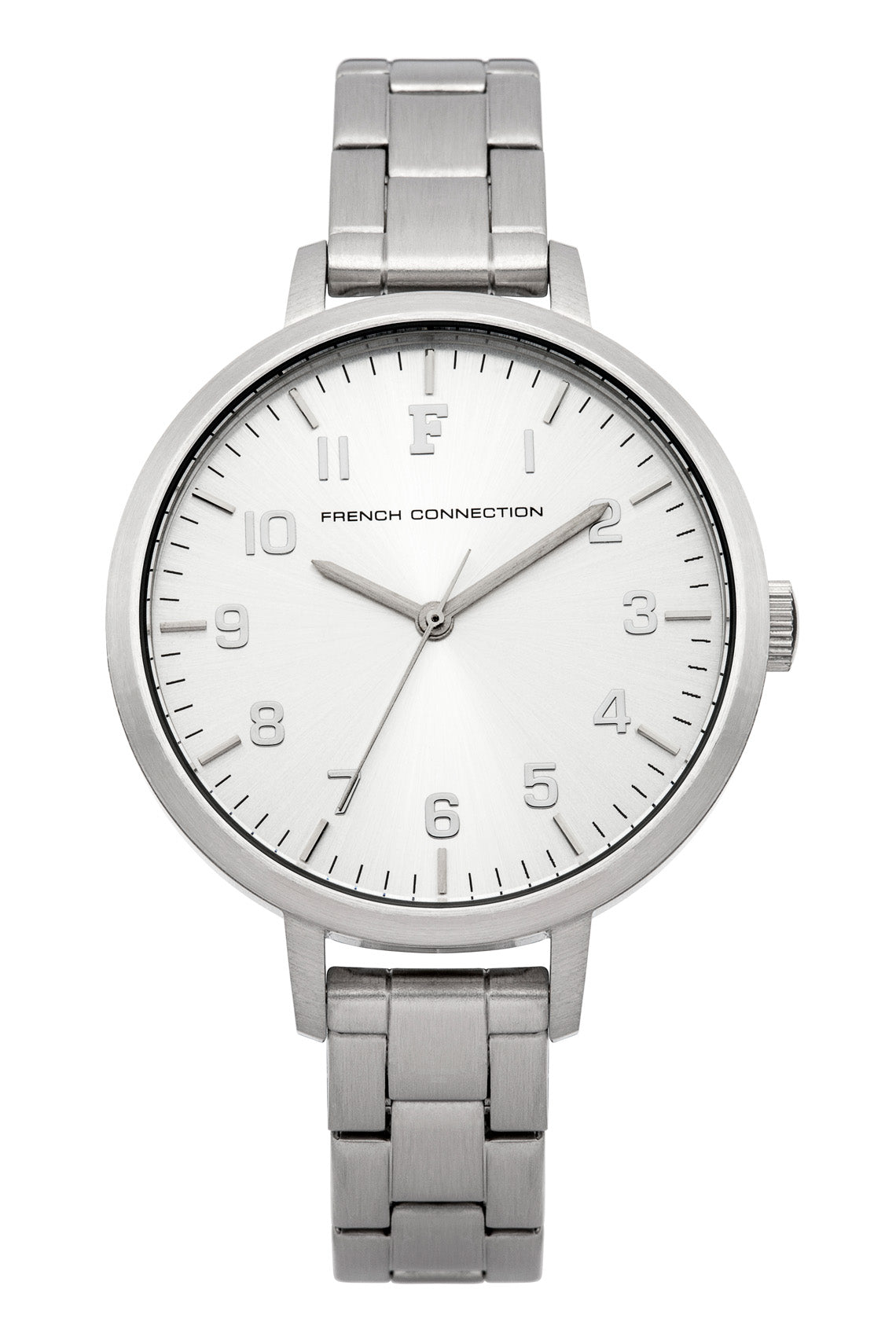 French Connection Rosebery 36mm White Dial Stainless Steel Strap Watch