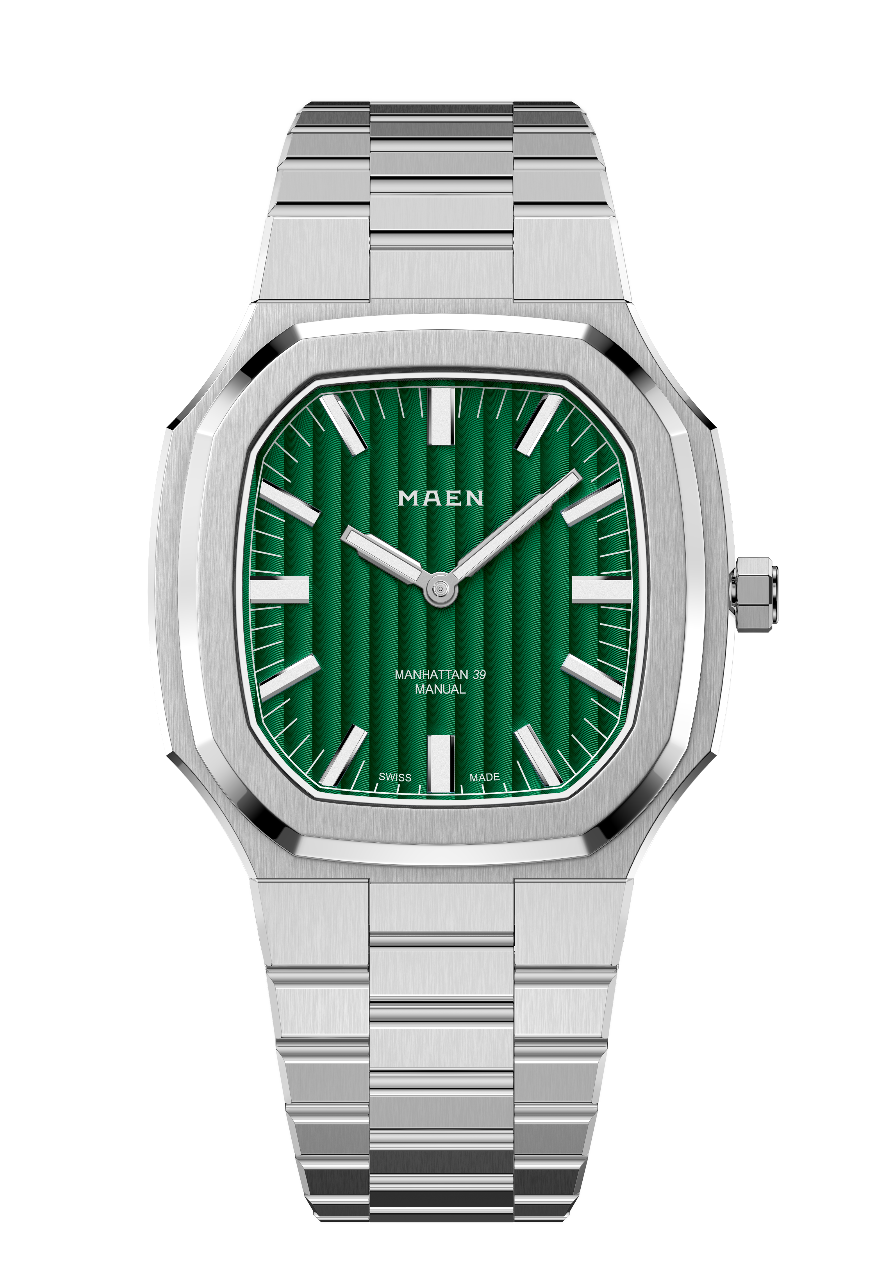 MAEN Manhattan 40 Green Dial Date Automatic Watch M3.1.5