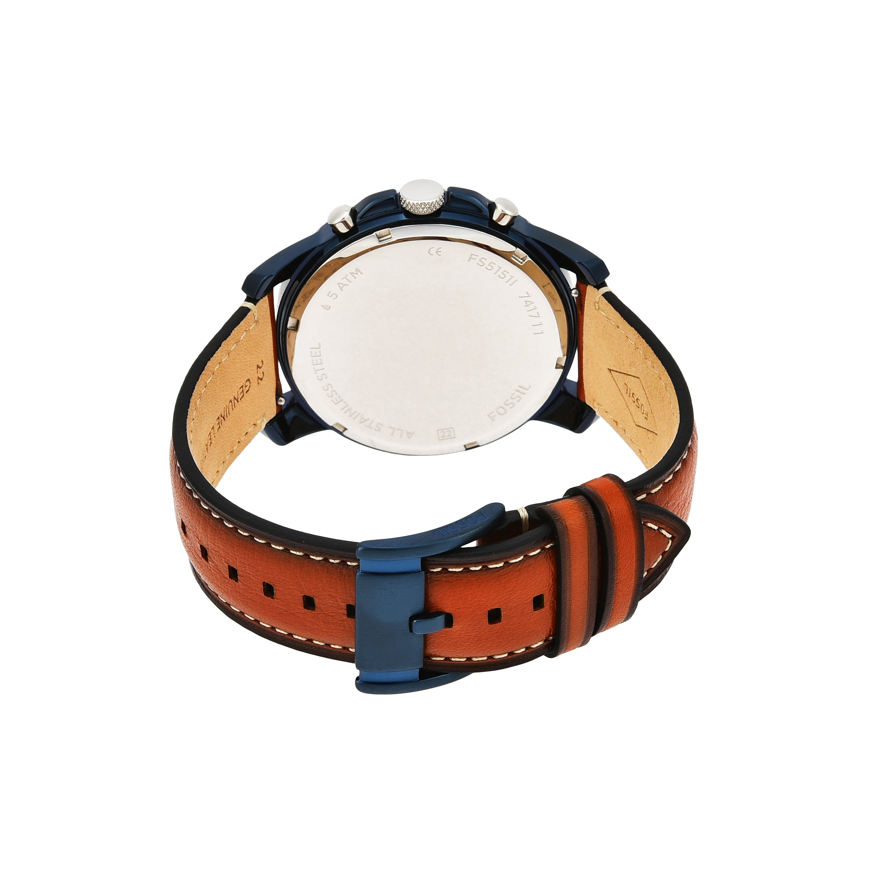 Fossil Grant Chronograph Brown Leather Strap Watch FS5151