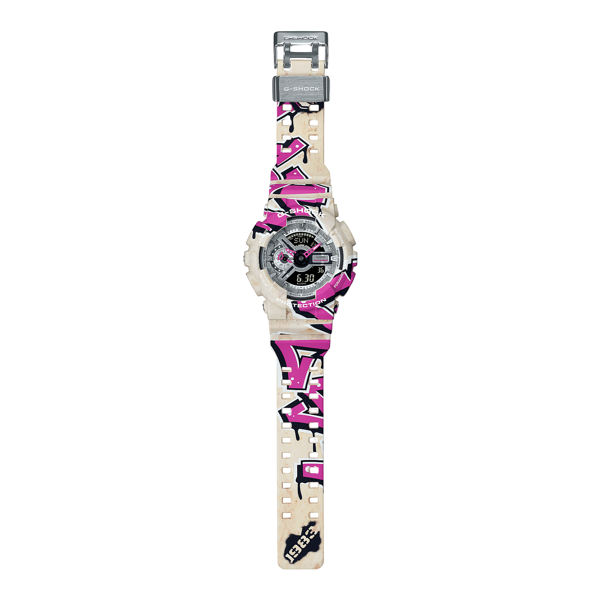 G-Shock Analog Digital Multicolour Resin Band Watch GA110SS-1A