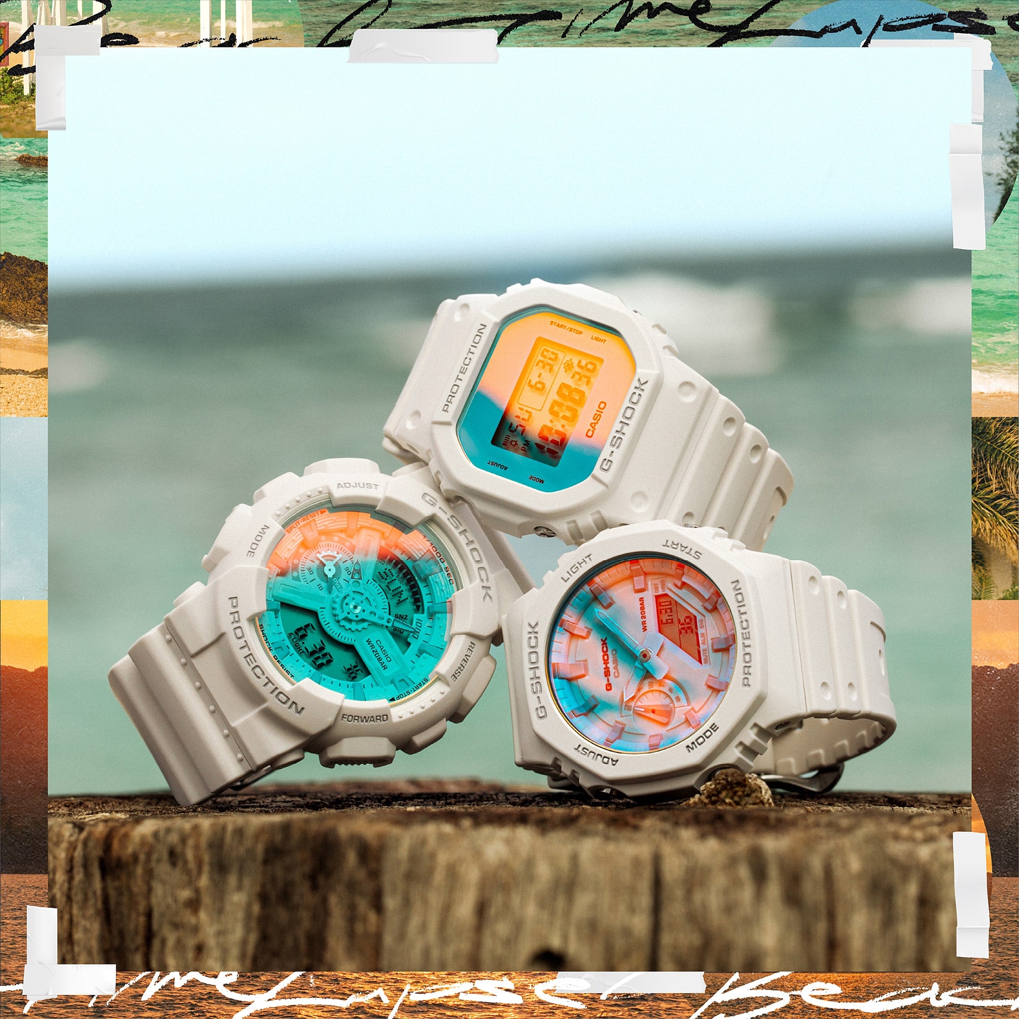 G-Shock Analog Digital White Resin Band Watch GA2100TL-7A