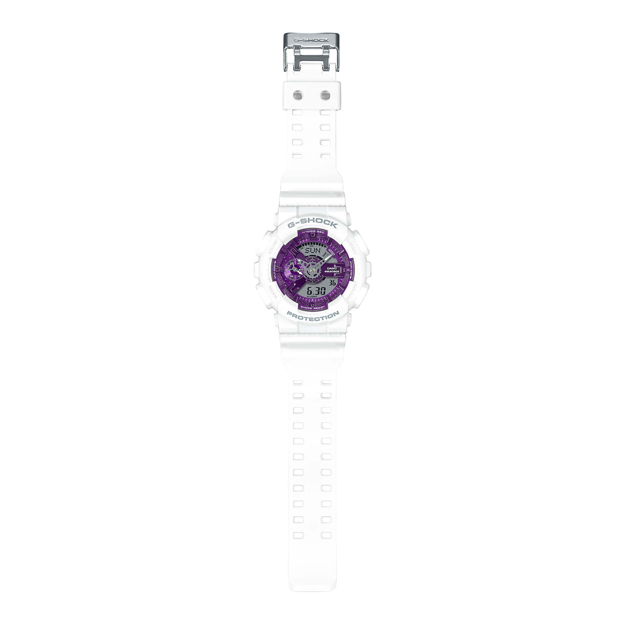 G-Shock Analog Digital White Resin Band Watch GA110WS-7A