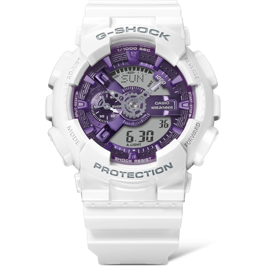 G-Shock Analog Digital White Resin Band Watch GA110WS-7A