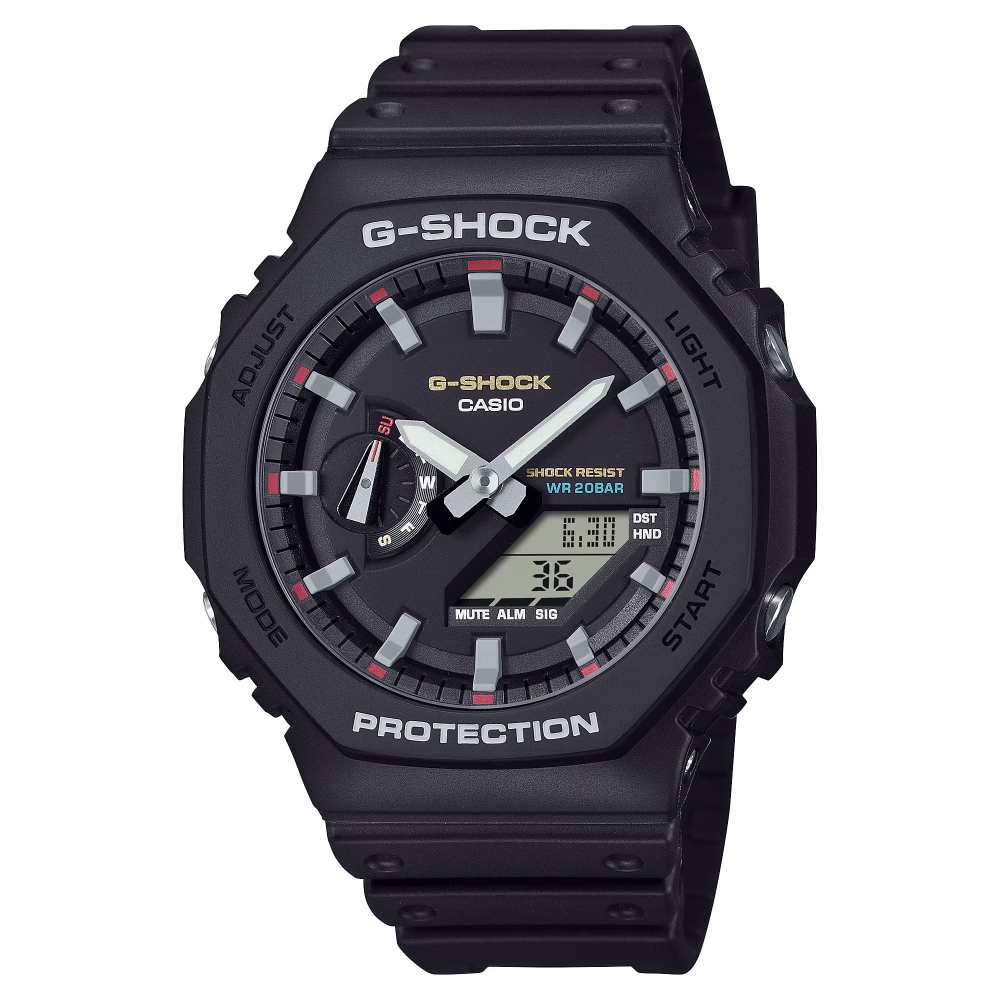 G-Shock Analog Digital Black Resin Band Watch GA2100RL-1A