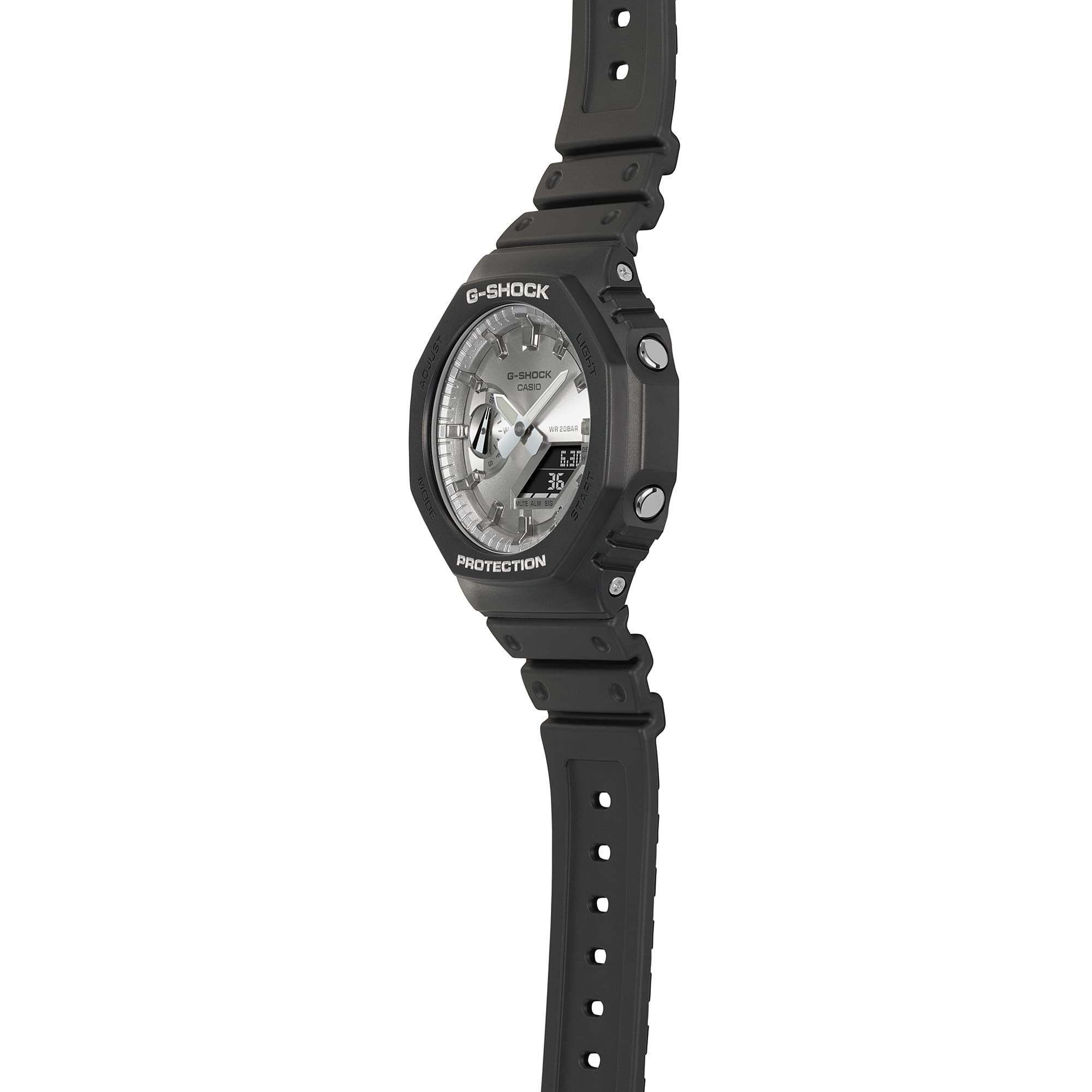G-Shock Analog Digital Black Resin Band Watch GA2100SB-1A