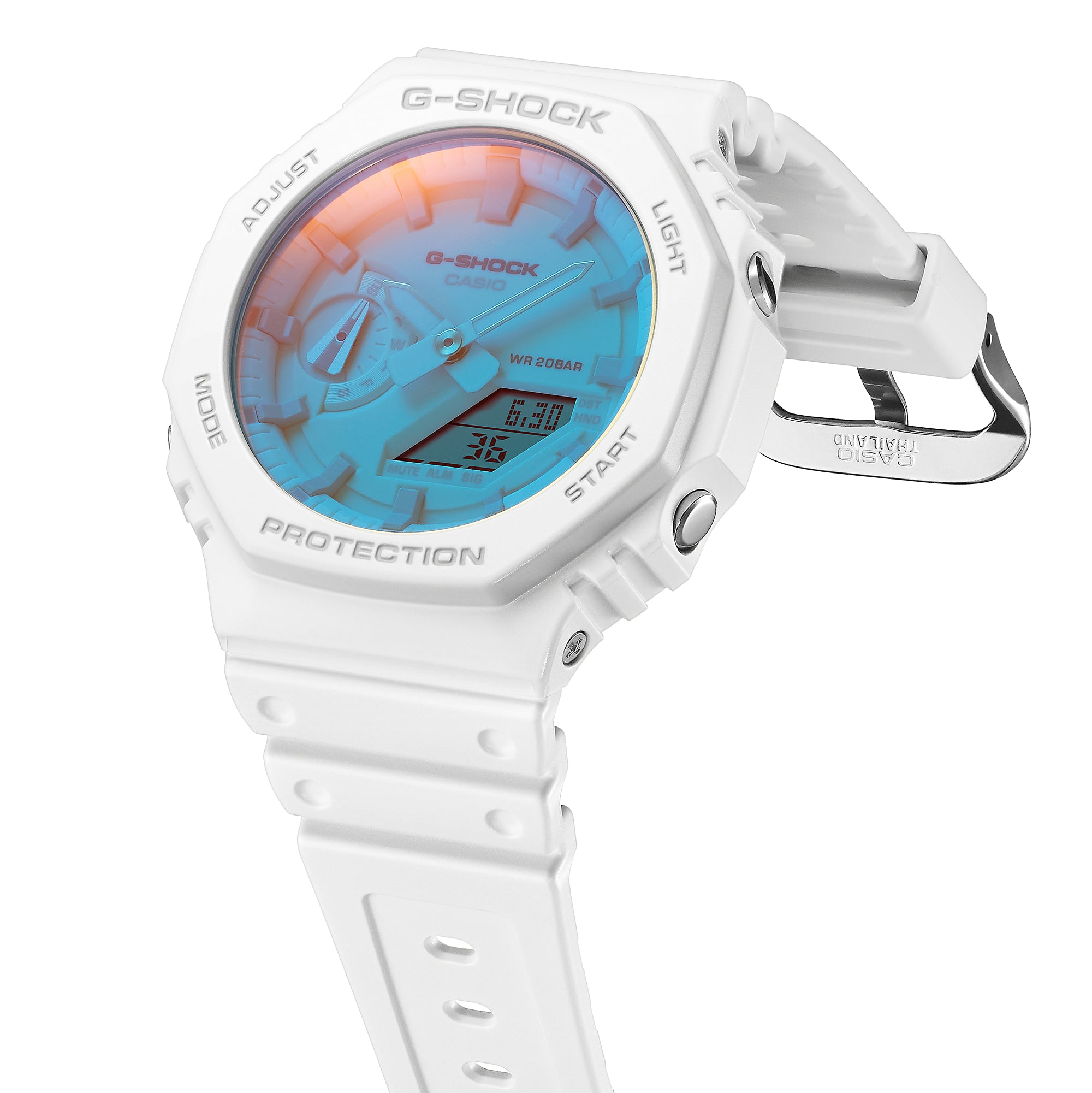 G-Shock Analog Digital White Resin Band Watch GA2100TL-7A