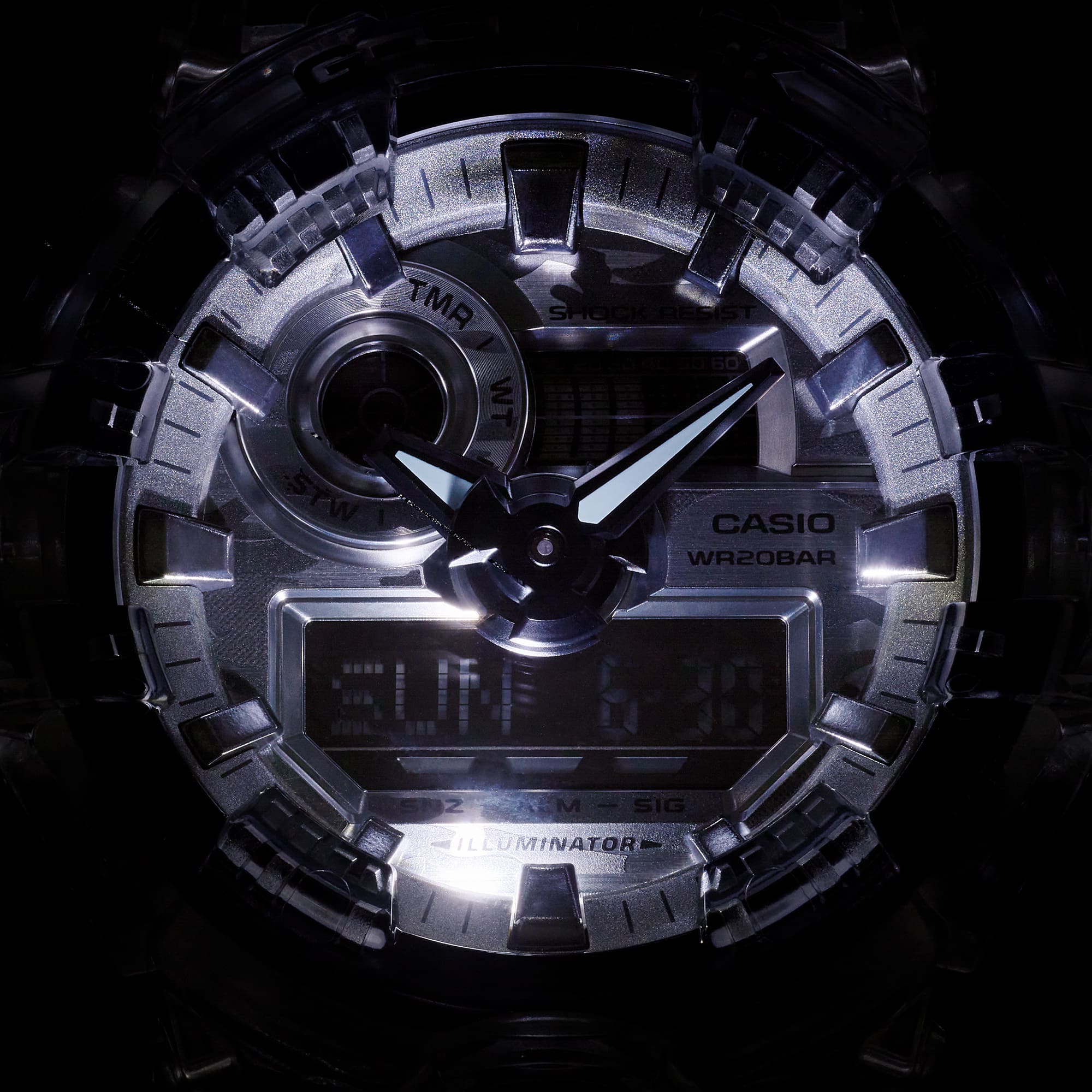 G-Shock Digital Analog Black Resin Band Watch GA700SKC-1A