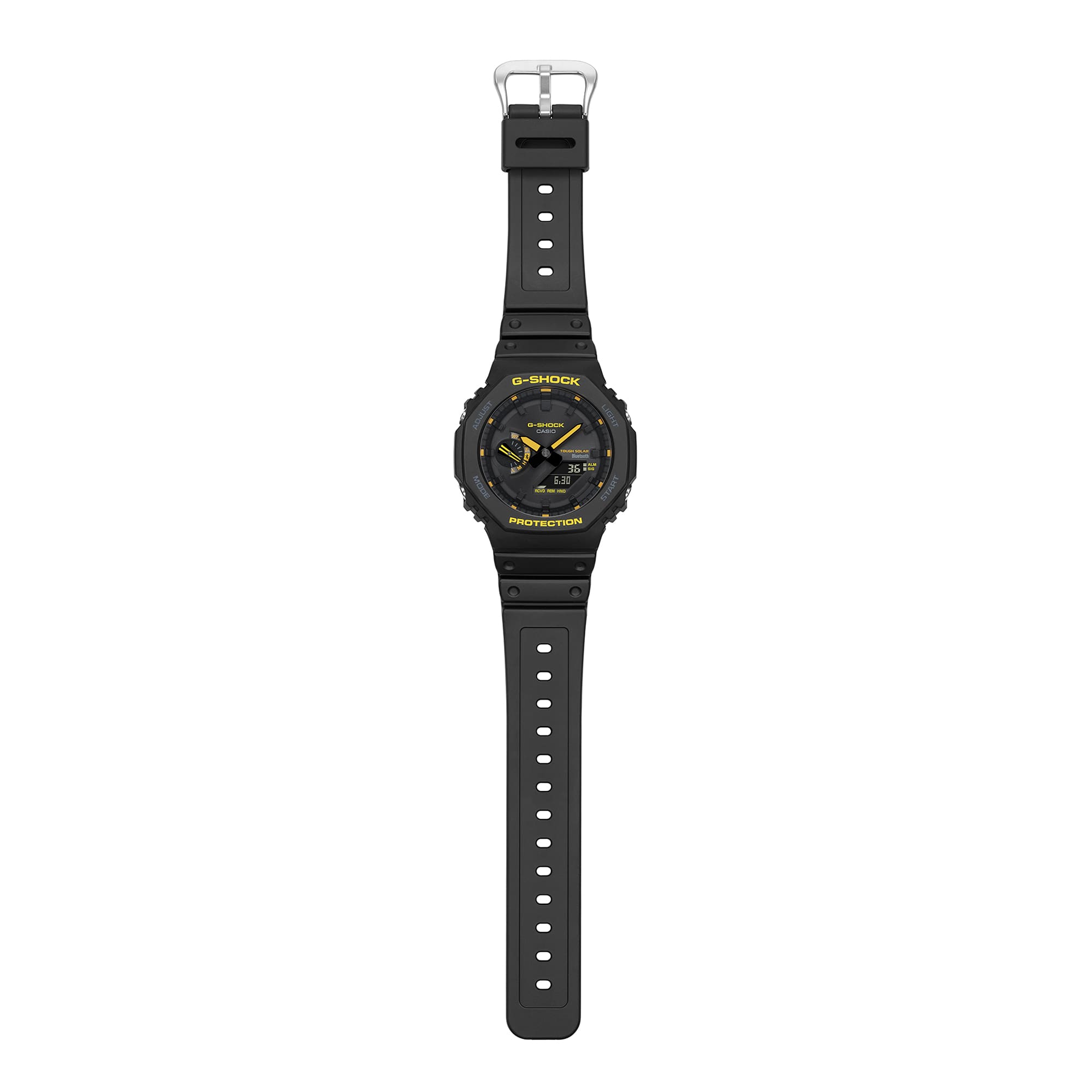 G-Shock Analog Digital DUO Caution Black Resin Band Watch GAB2100CY-1A