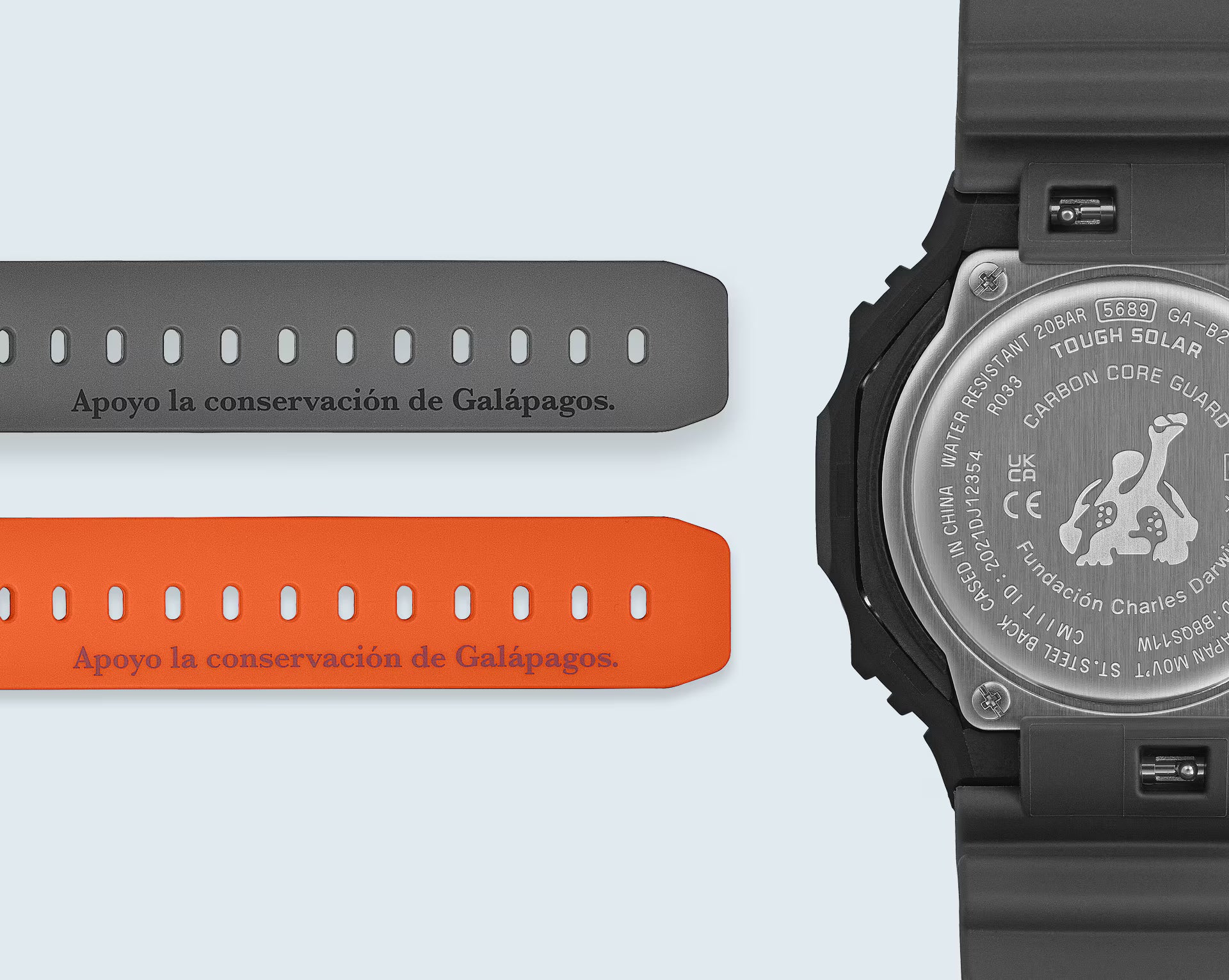 G-Shock Charles Darwin Foundation Black Band Yellow Watch GAB2100DF-1A