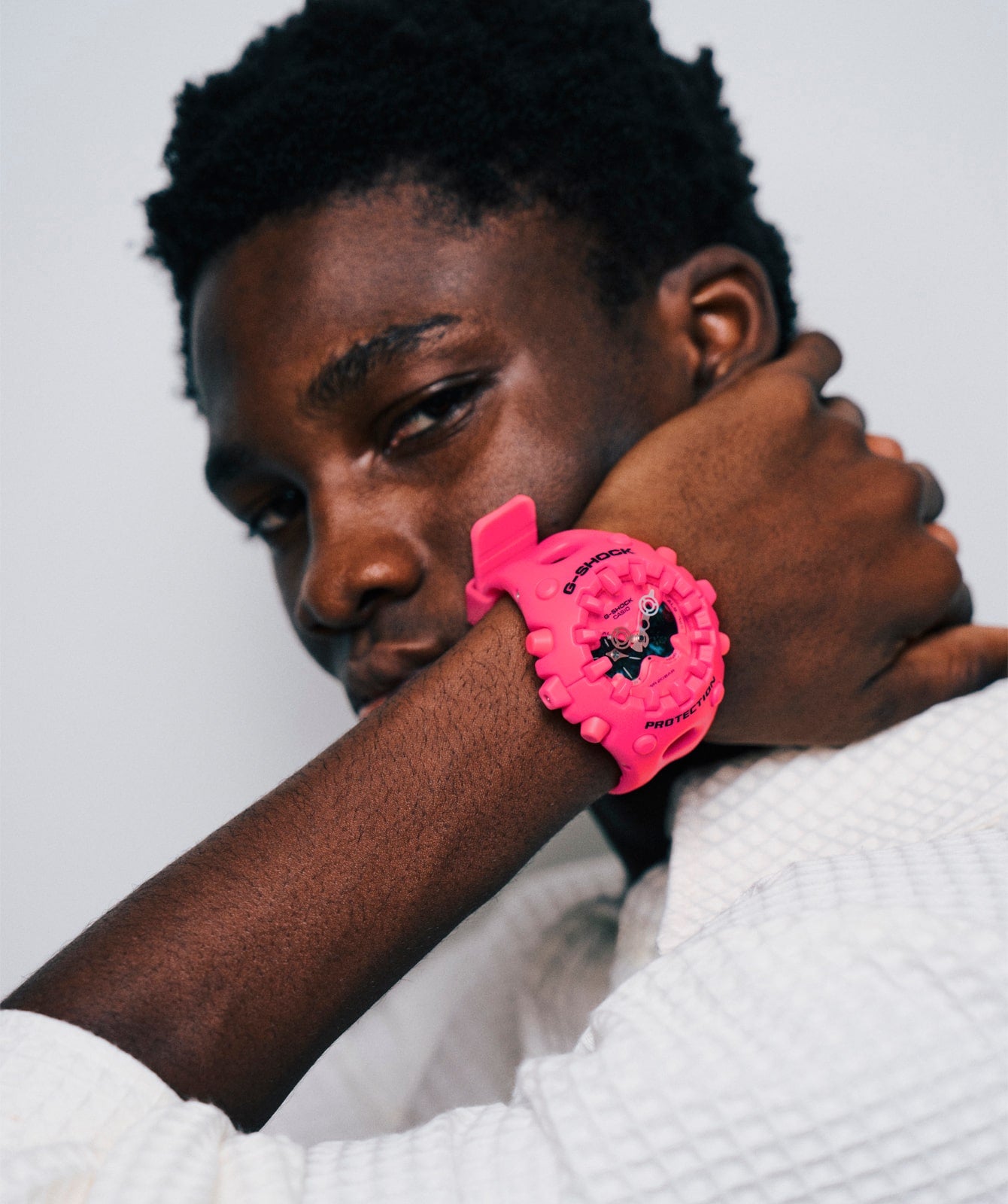 G-Shock Duo Analog Digital Pink Resin Band Watch GAV01-4A