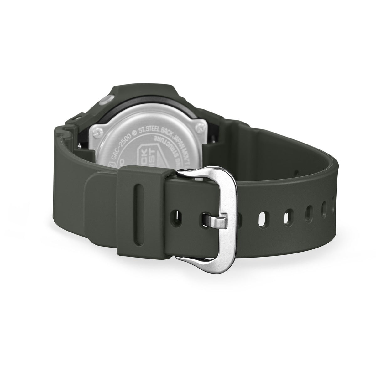 G-Shock 2500 Series Dark Green GAC2500-3A analogue watch, product shot