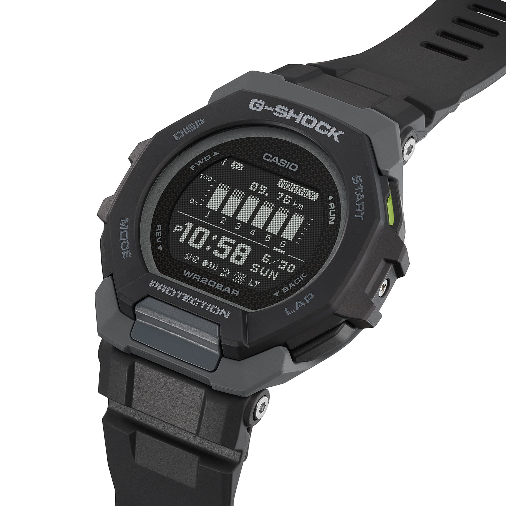 G-Shock G- Squad Black Resin Band Watch GBD300-1D