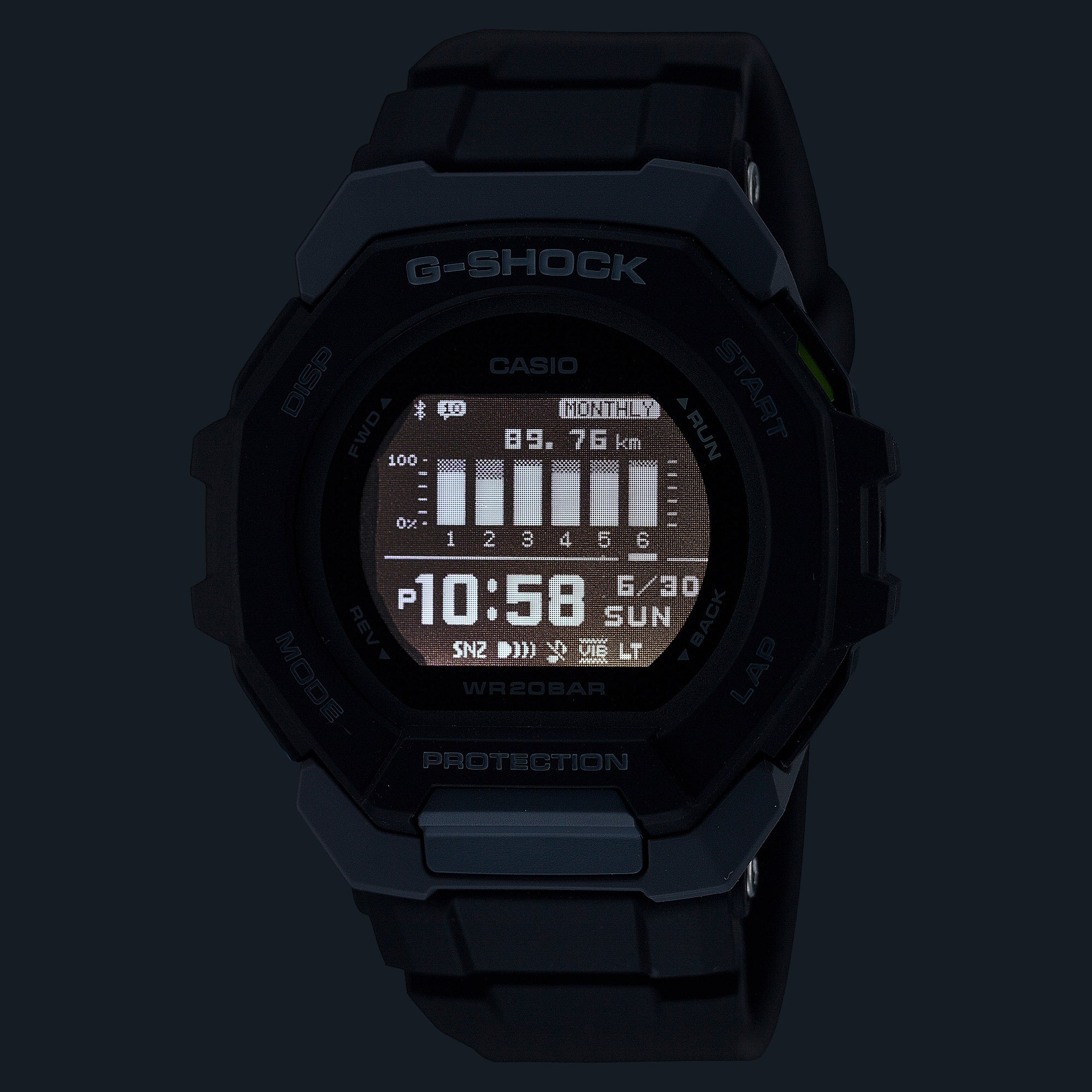 G-Shock G- Squad Black Resin Band Watch GBD300-1D