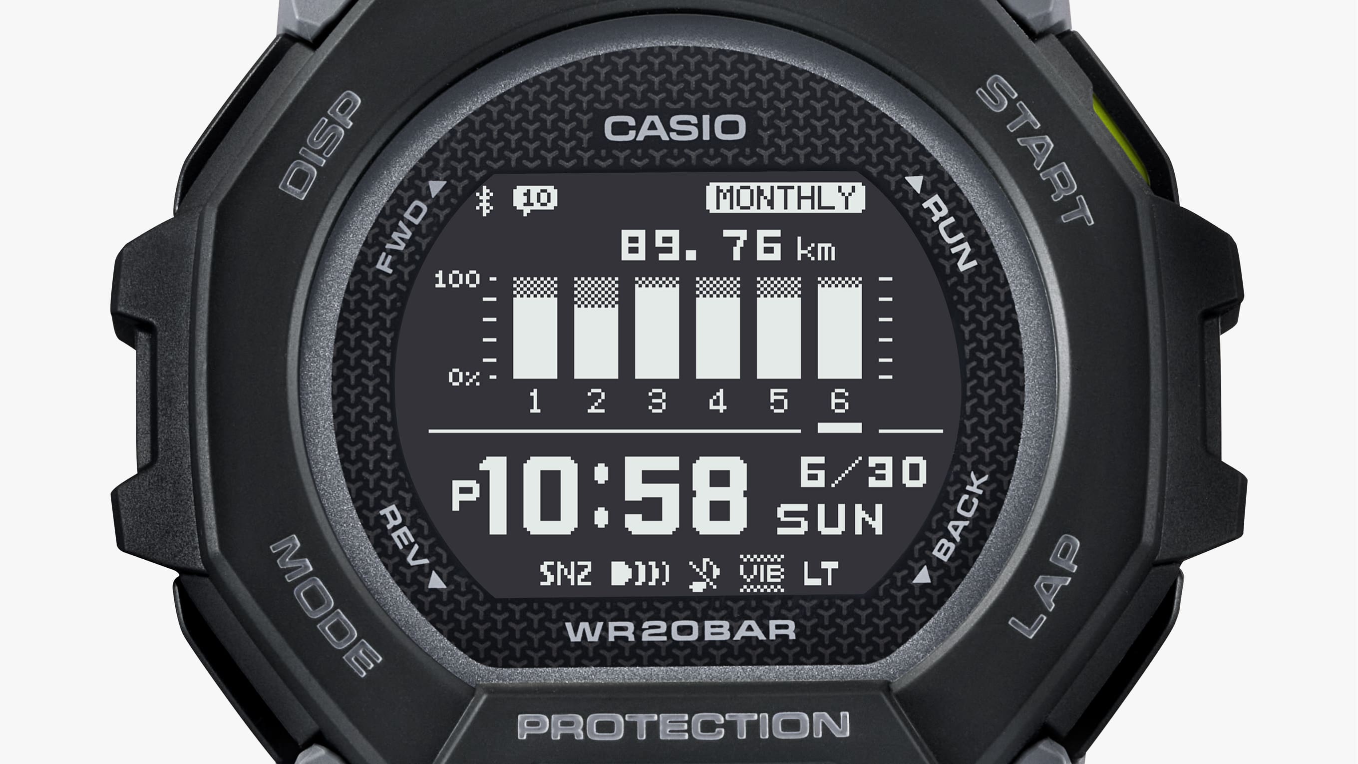 G-Shock G- Squad Black Resin Band Watch GBD300-1D