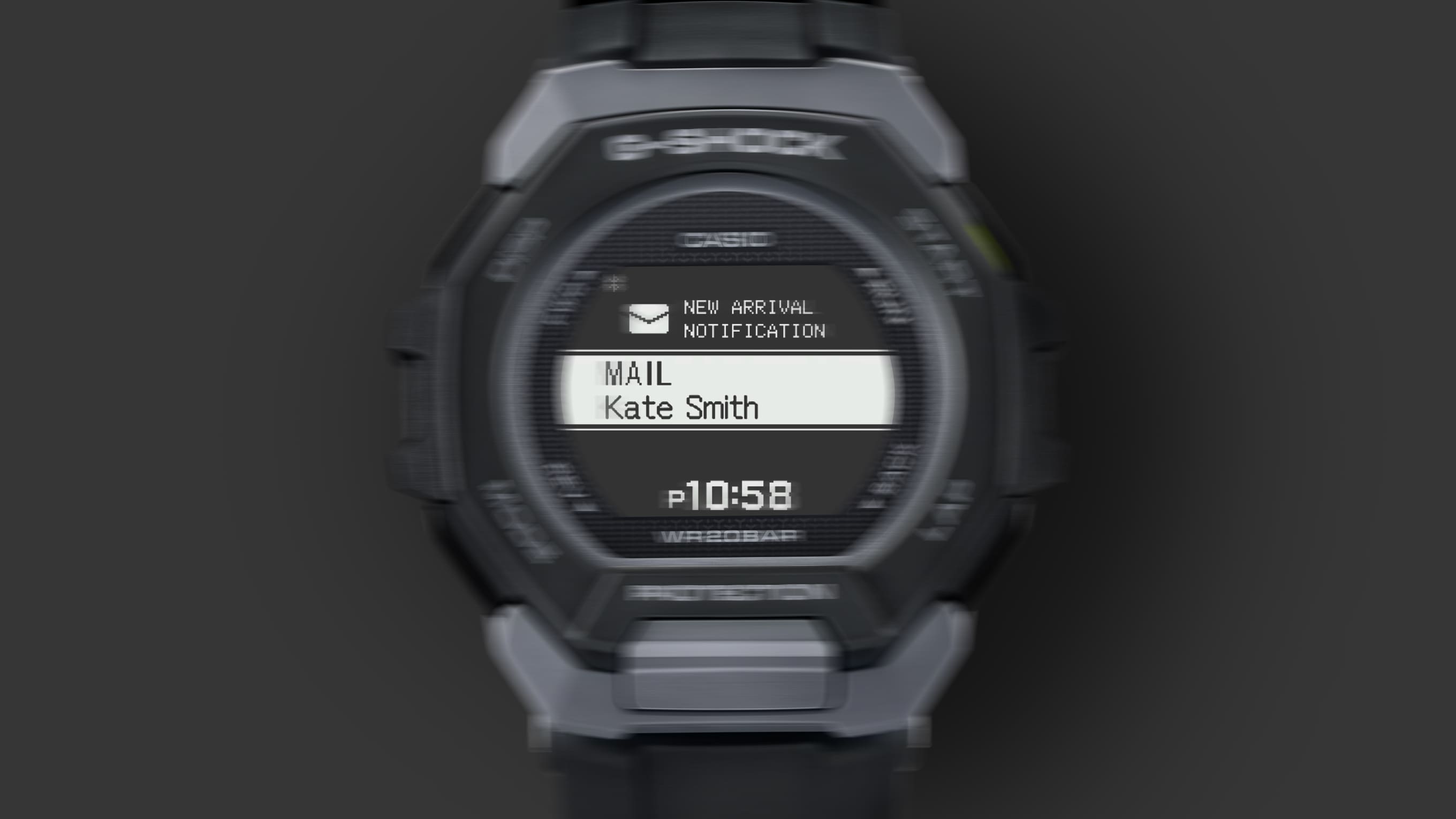 G-Shock G- Squad Black Resin Band Watch GBD300-1D