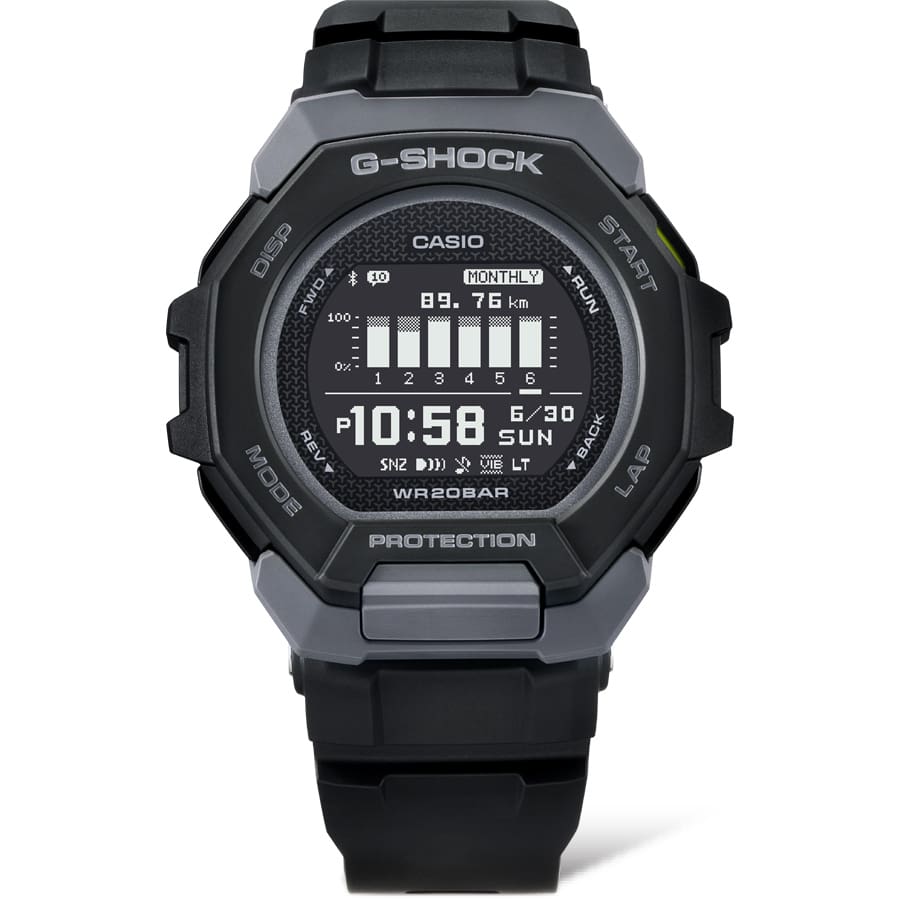 G-Shock G- Squad Black Resin Band Watch GBD300-1D