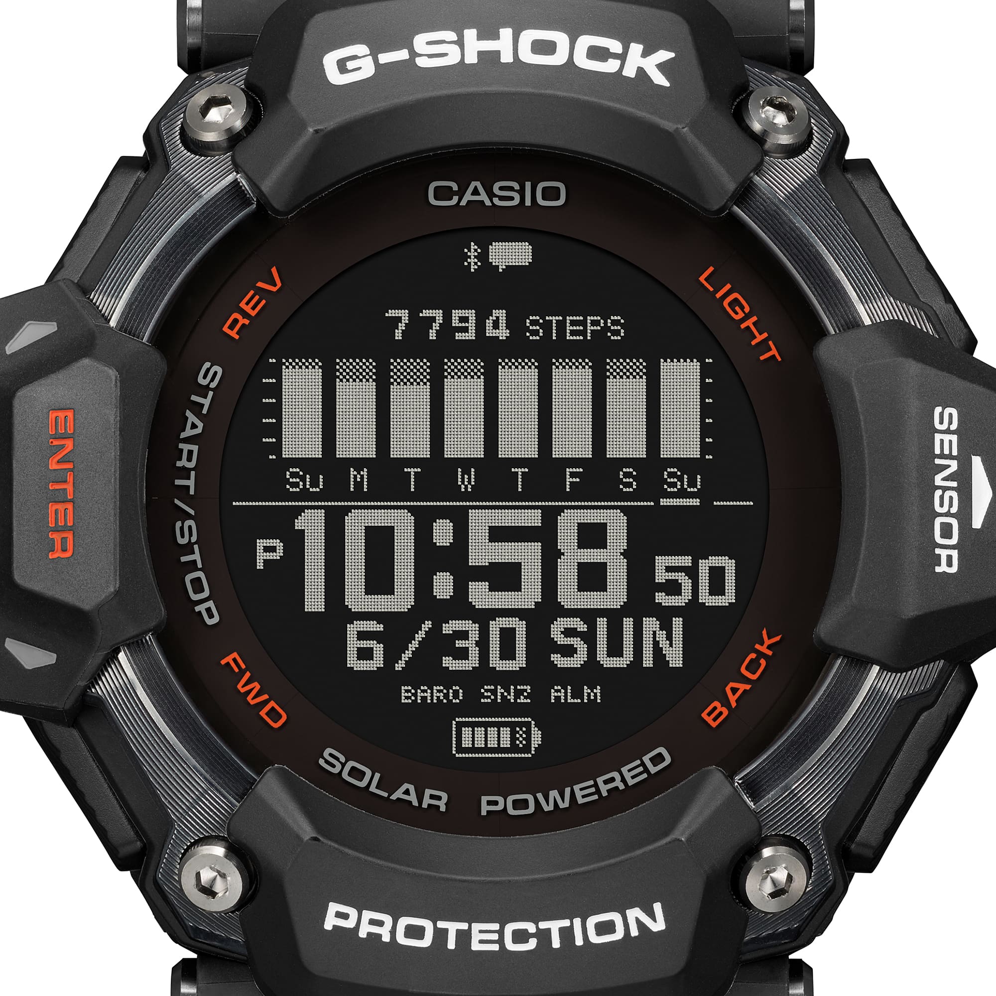 G-Shock Smart Heart Rate Black Resin Strap Watch GBDH2000-1A