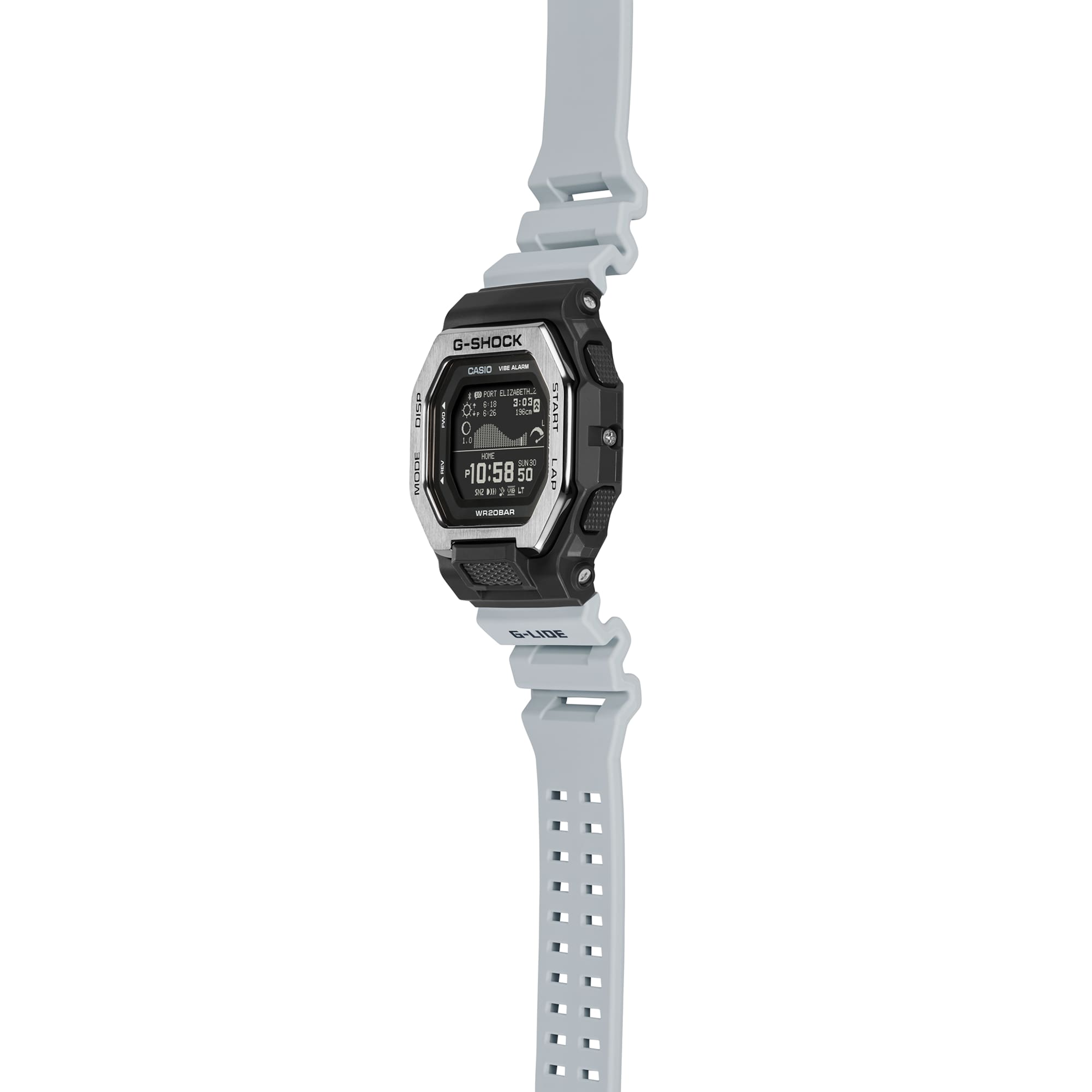 G-Shock G-Lide Sport Tide White Rubber Band Men's Watch GBX100TT-8D
