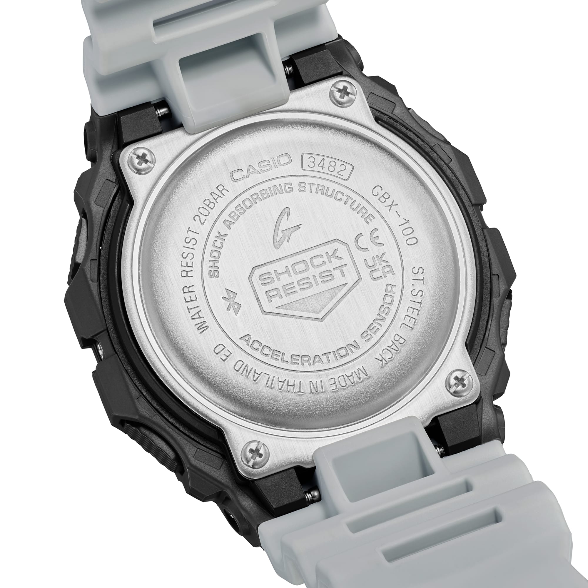 G-Shock G-Lide Sport Tide White Rubber Band Men's Watch GBX100TT-8D