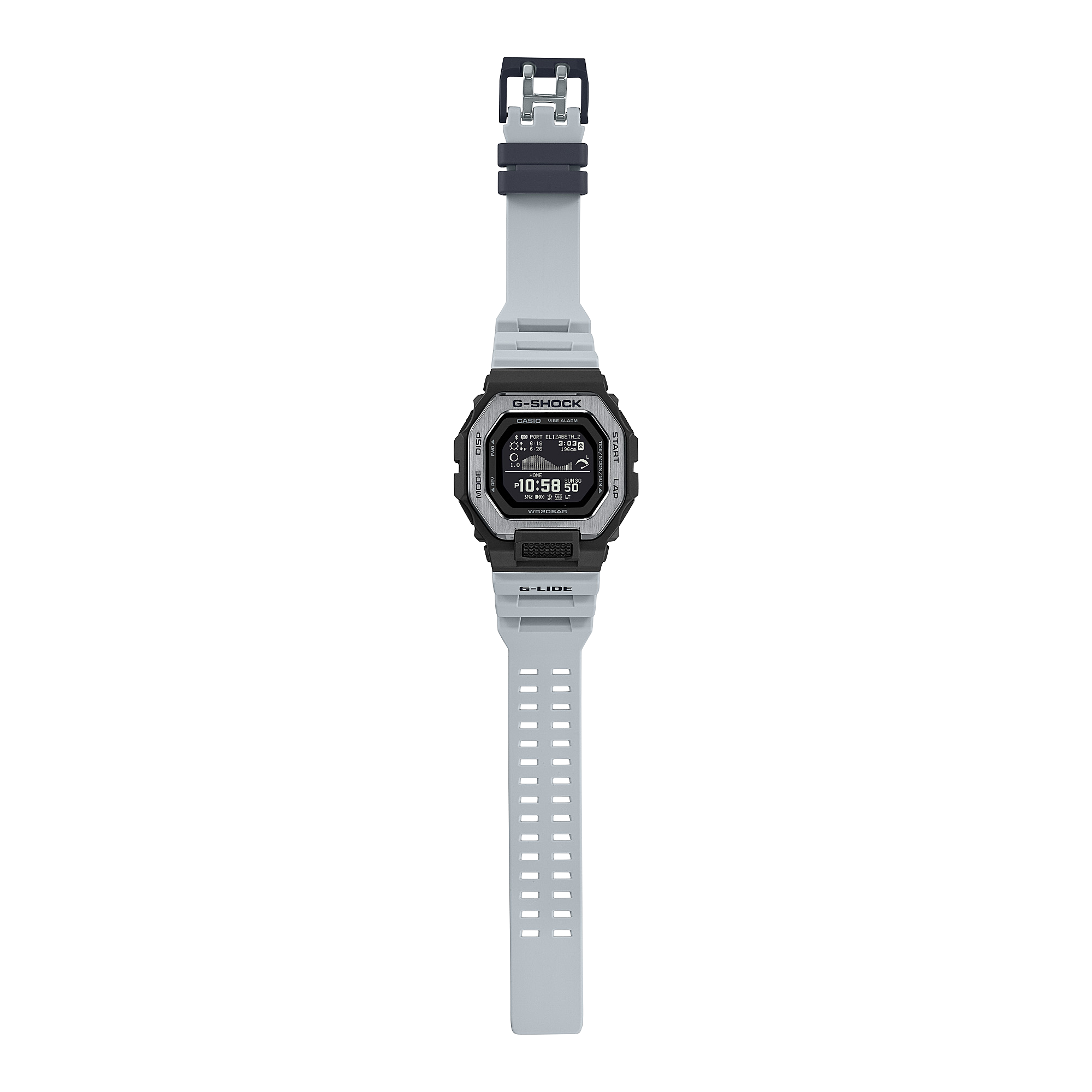 G-Shock G-Lide Sport Tide White Rubber Band Men's Watch GBX100TT-8D