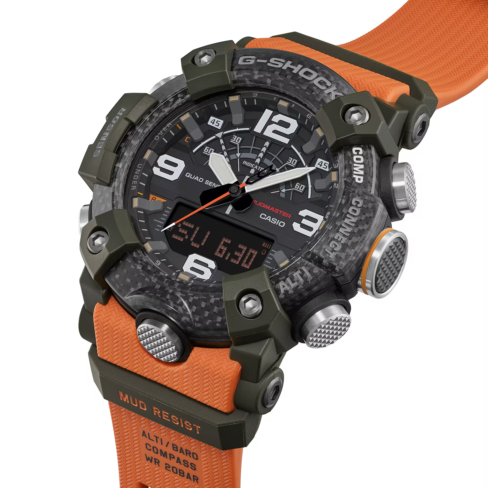 G-Shock Master Of G Mudmaster Orange Rubber Band Watch GGB100X-1A9