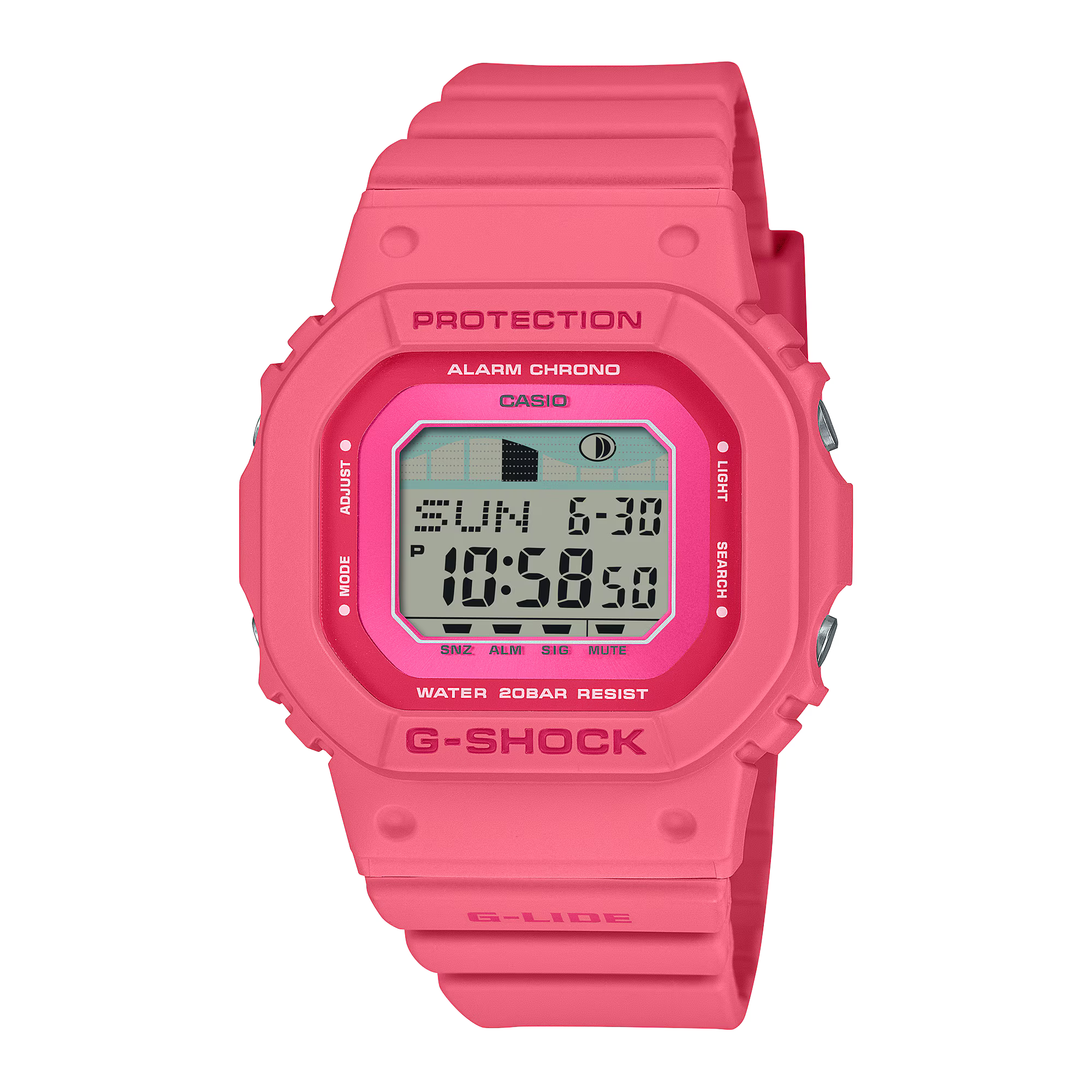 G-Shock G-lide Pink Resin Band Watch GLXS5610-4D