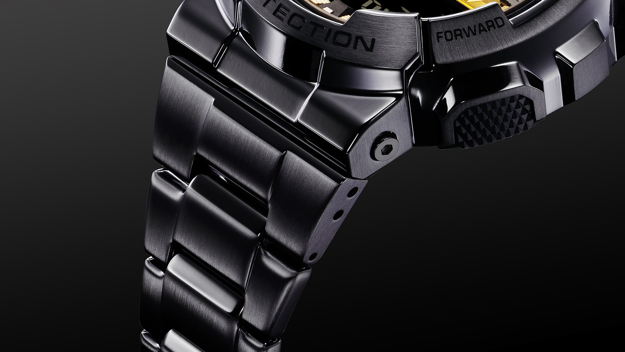 G-Shock 110 Series Black Stainless Steel Watch GM110BD-1A9