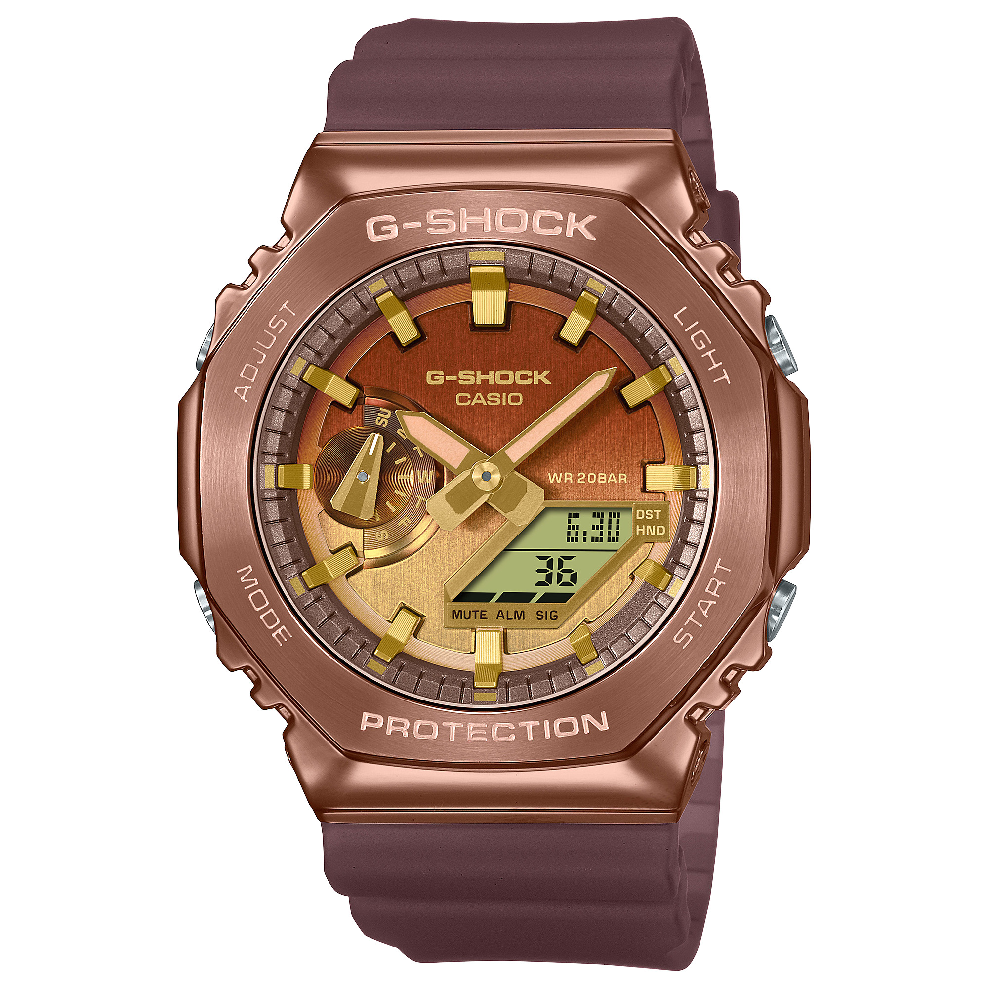 G-Shock G-Steel Brown Stainless Steel Watch GM-2100CL-5A
