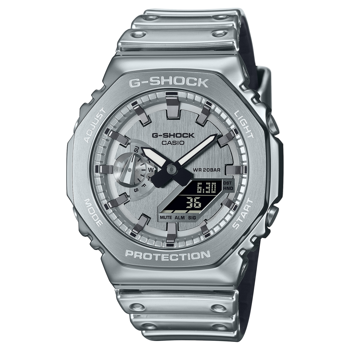 G-Shock G-Steel Stainless Steel Silver Dial Watch GM2100YM-8A