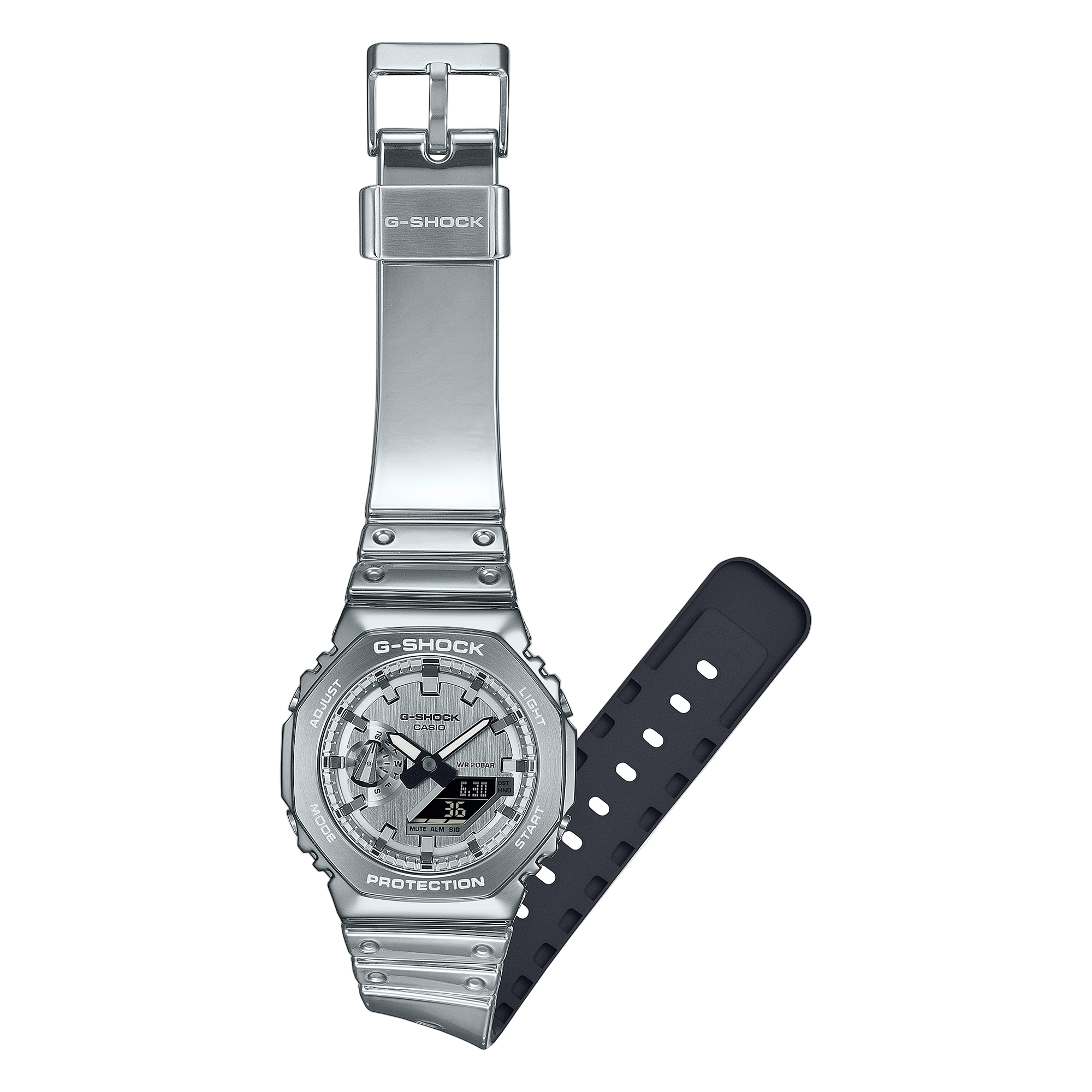 G-Shock G-Steel Stainless Steel Silver Dial Watch GM2100YM-8A