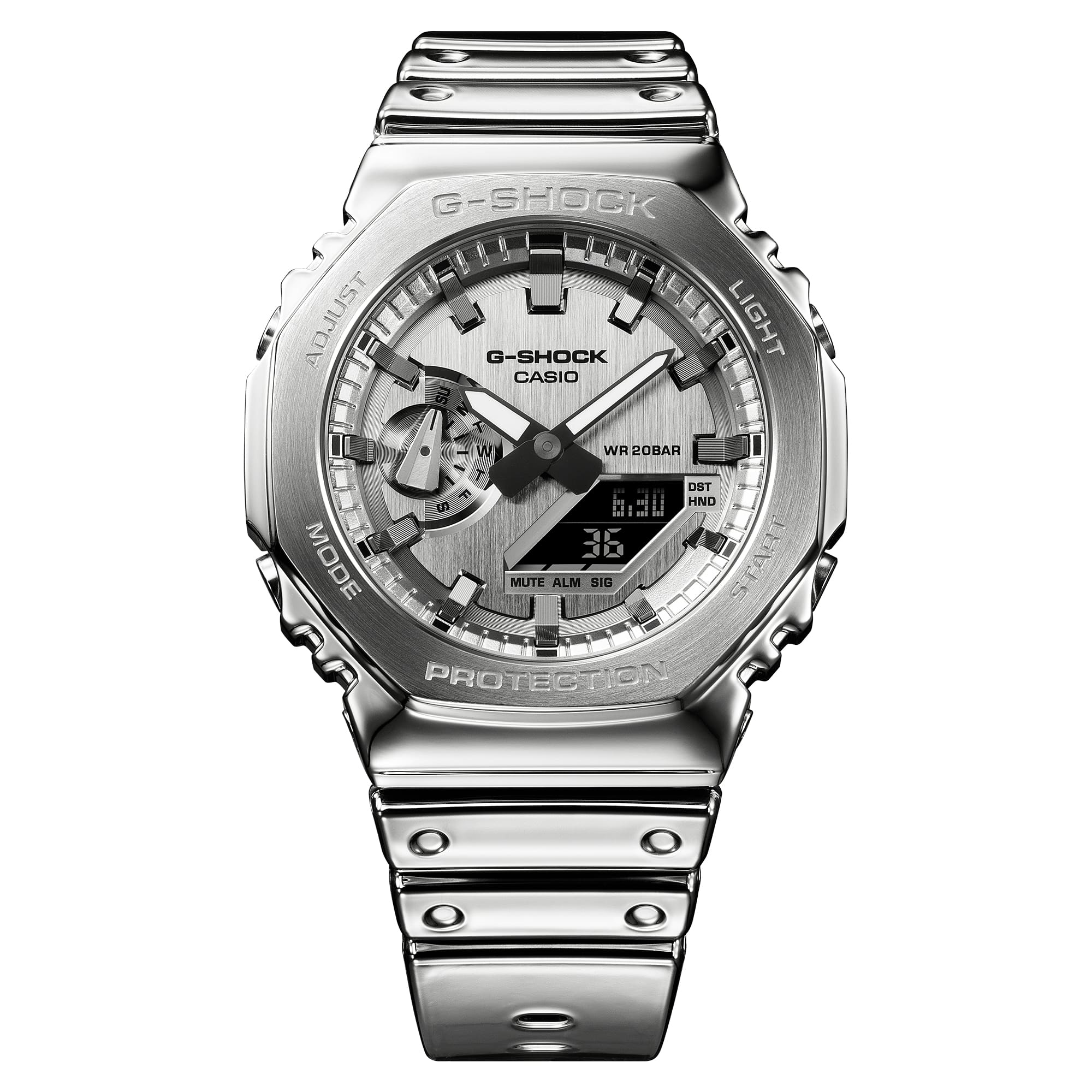 G-Shock G-Steel Stainless Steel Silver Dial Watch GM2100YM-8A