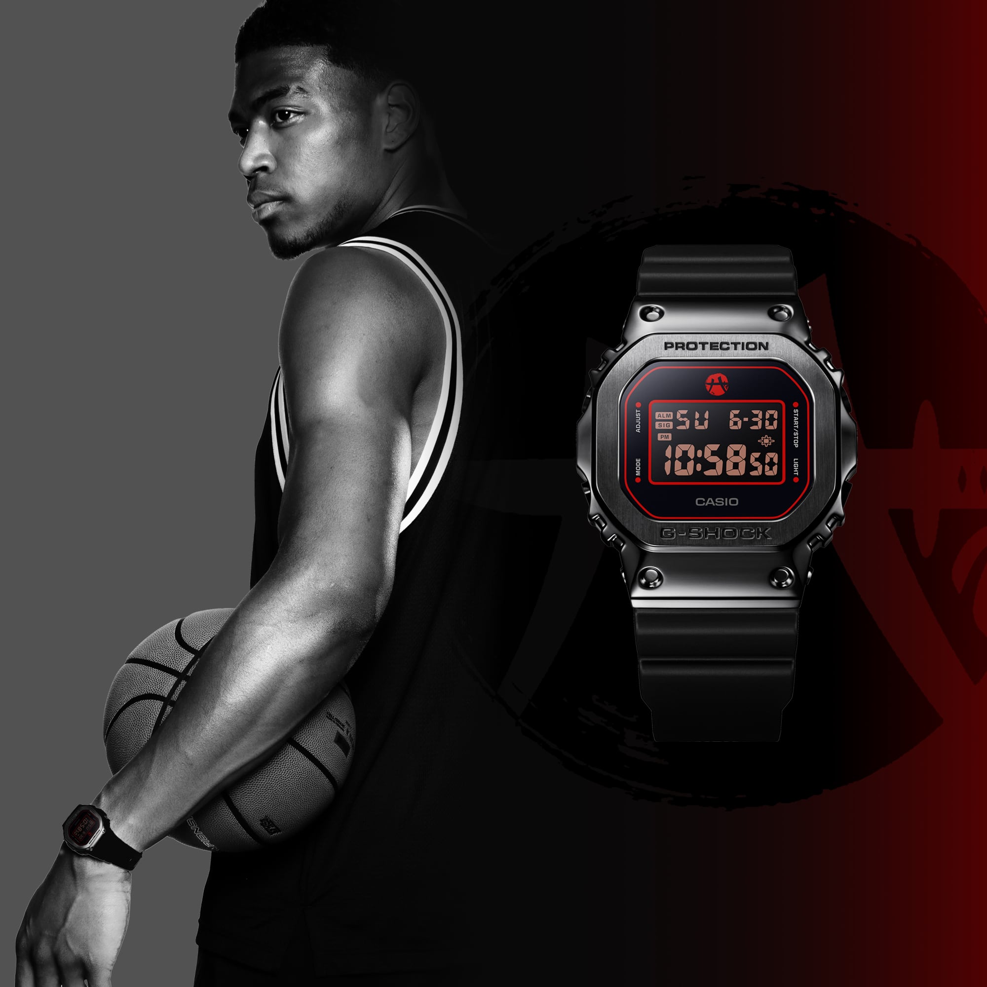 G-Shock Digital Black Resin Band Watch GM5600RH-1D