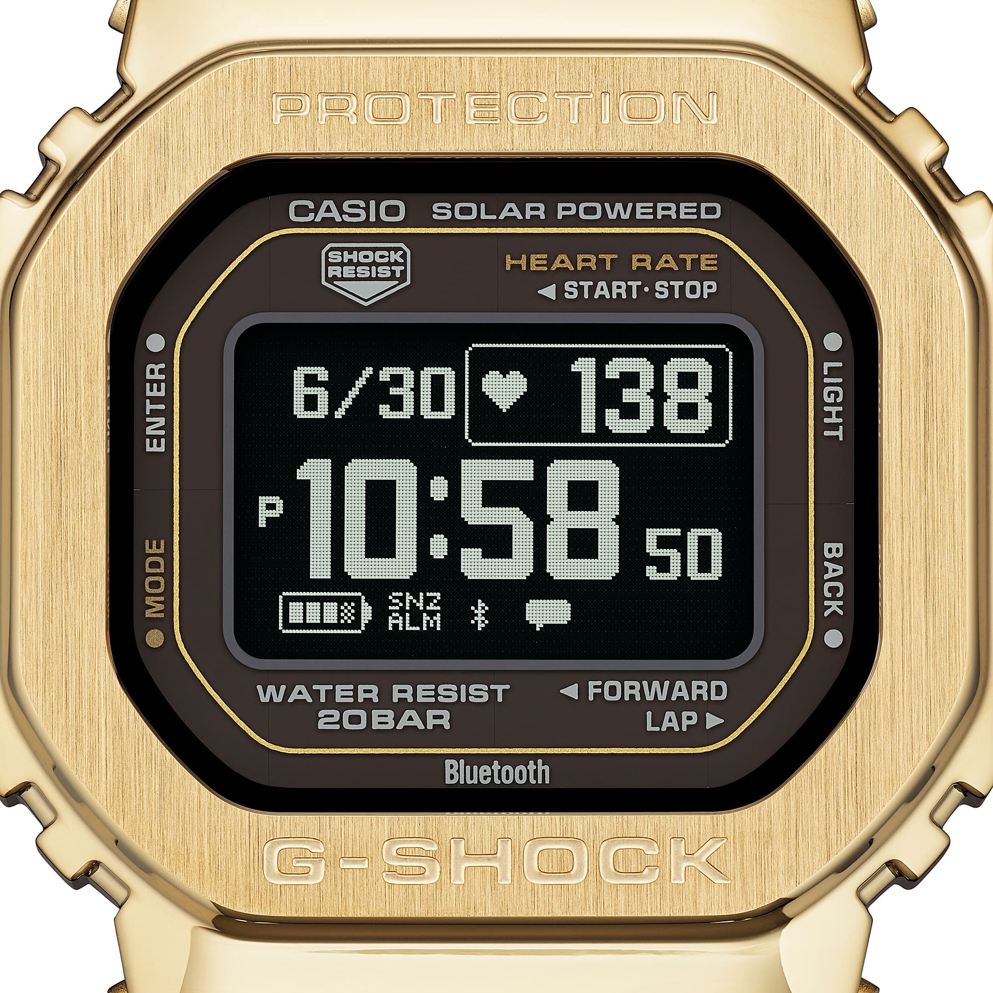 G-Shock G-SQUAD Gold Men's Solar Digital Watch GMH5600-9D