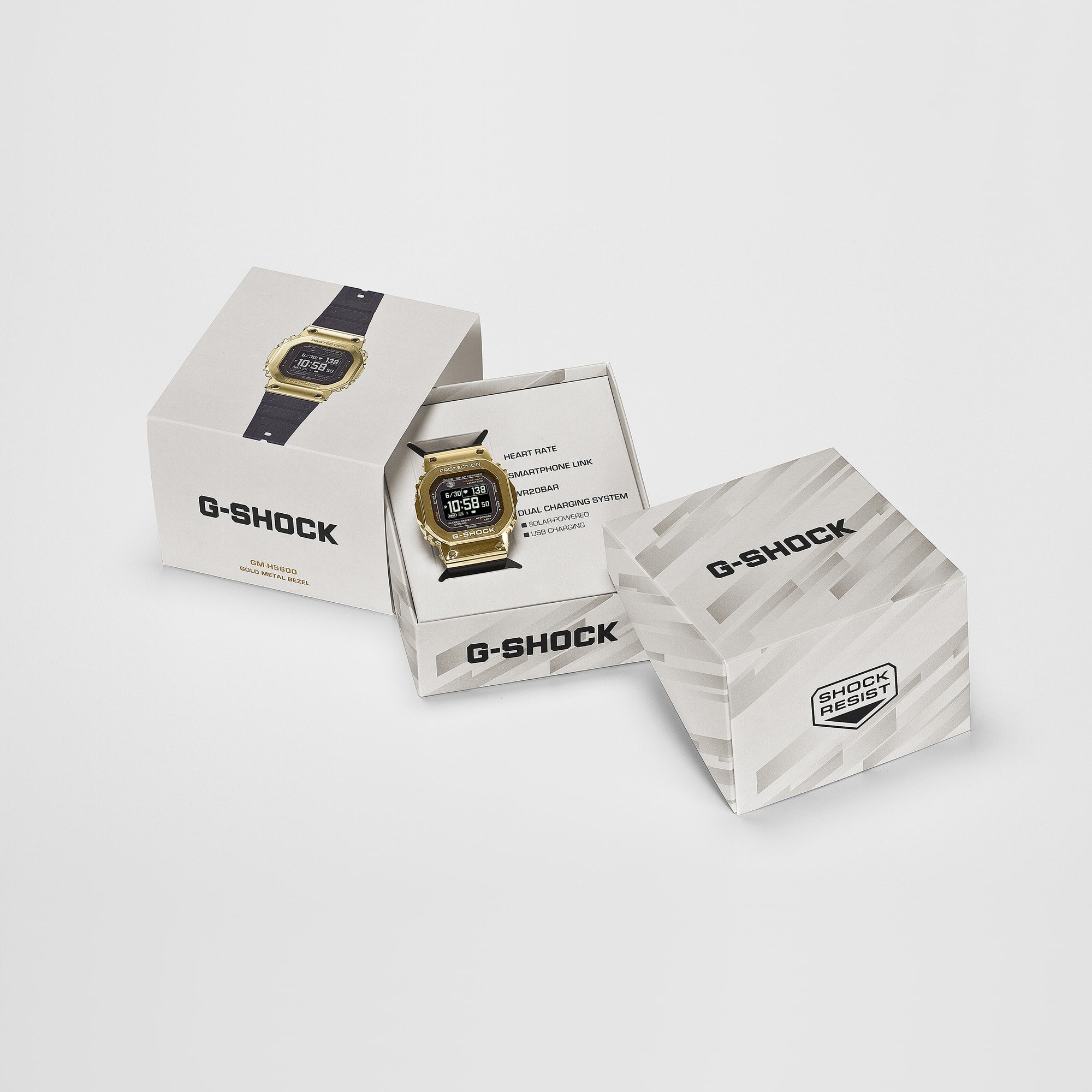 G-Shock G-SQUAD Gold Men's Solar Digital Watch GMH5600-9D