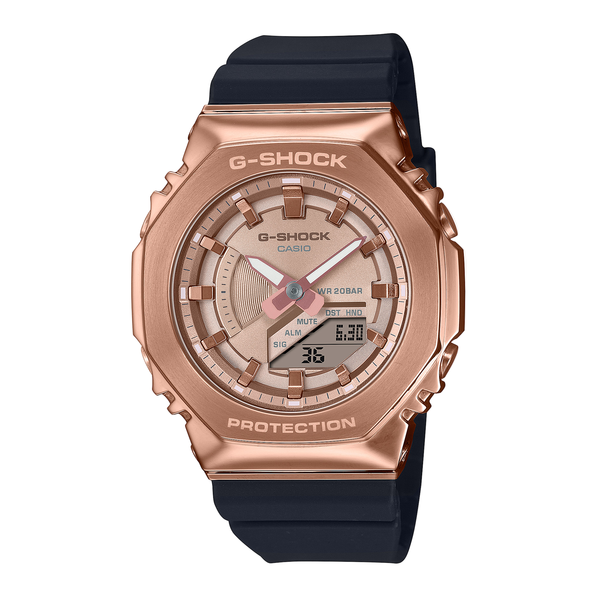 G-Shock Digital Analog Black Resin Band Watch GMS2100PG-1A4