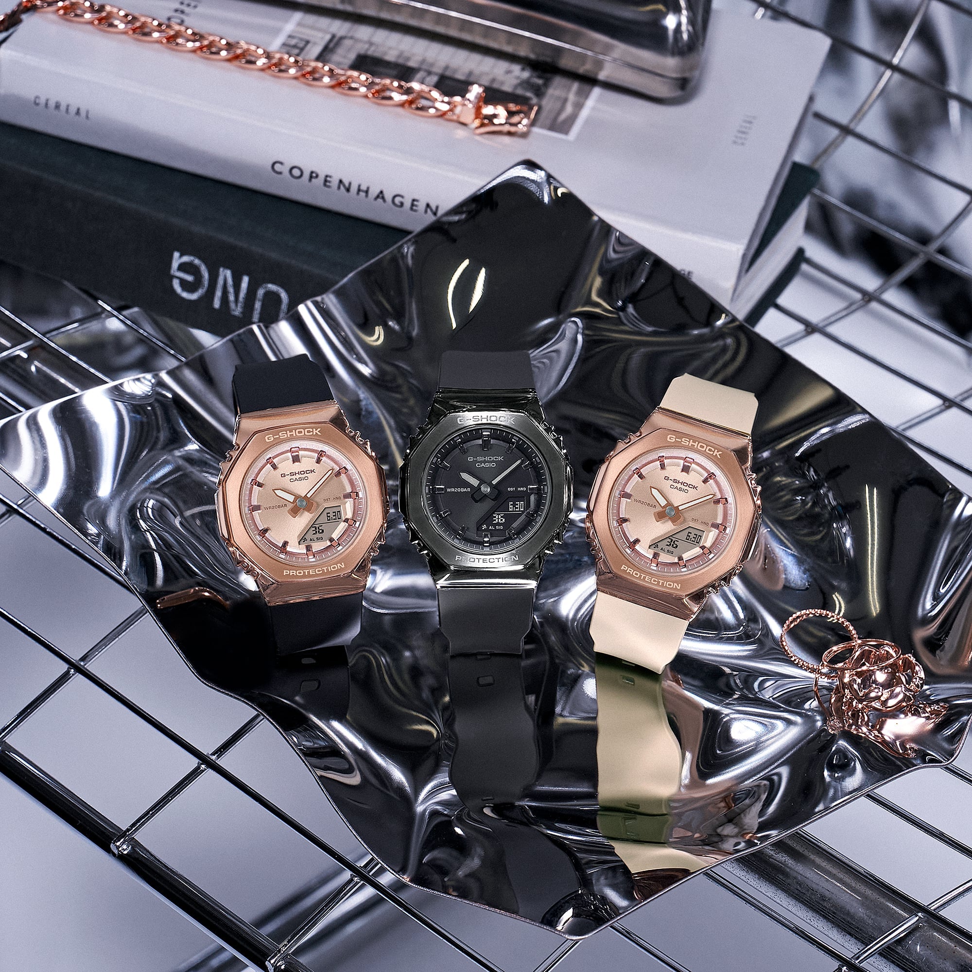 G-Shock Analog Digital Black Resin Band Watch GM-S2110B-8A