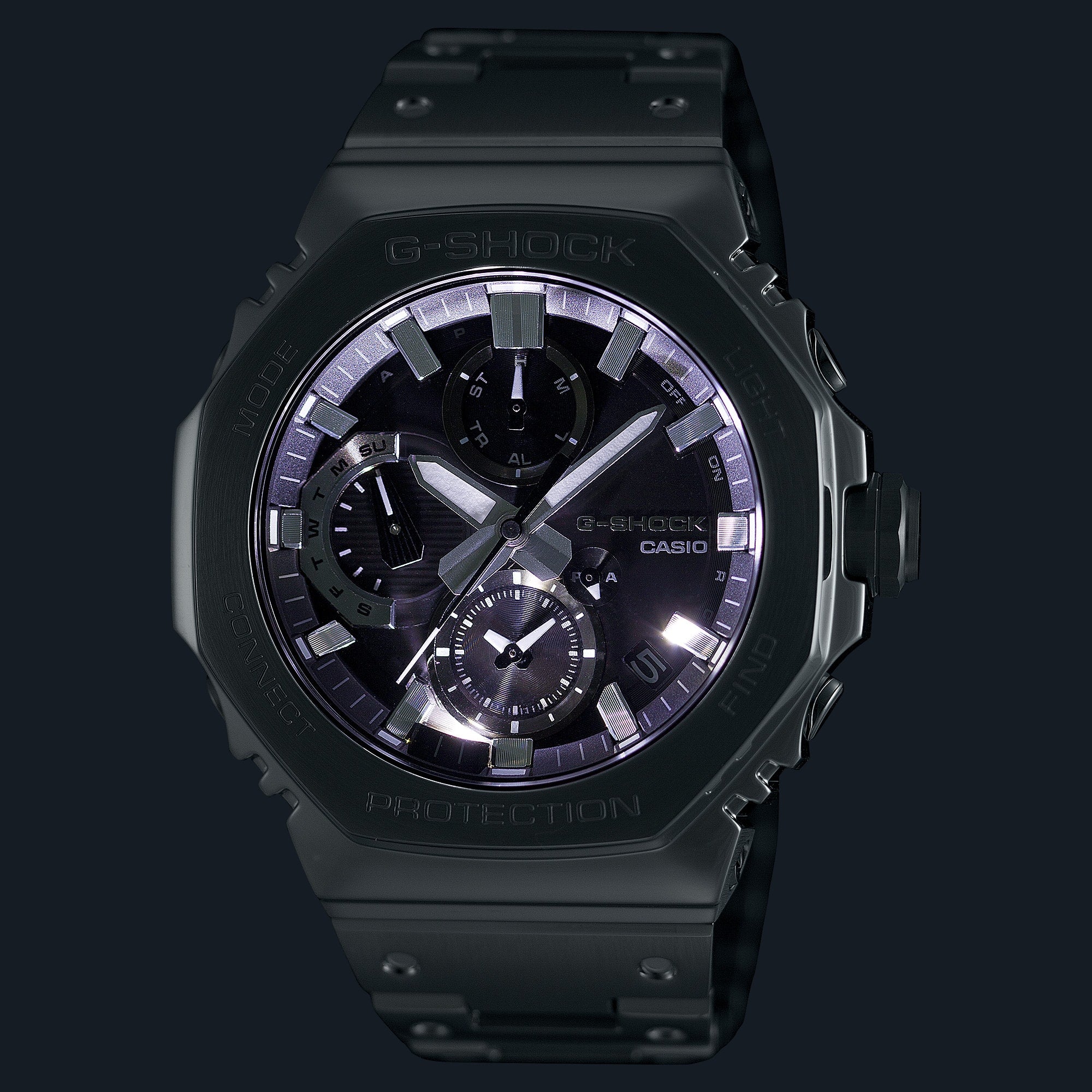 G-Shock Full Metal Black Dial Stainless Steel Watch GMCB2100D-1A