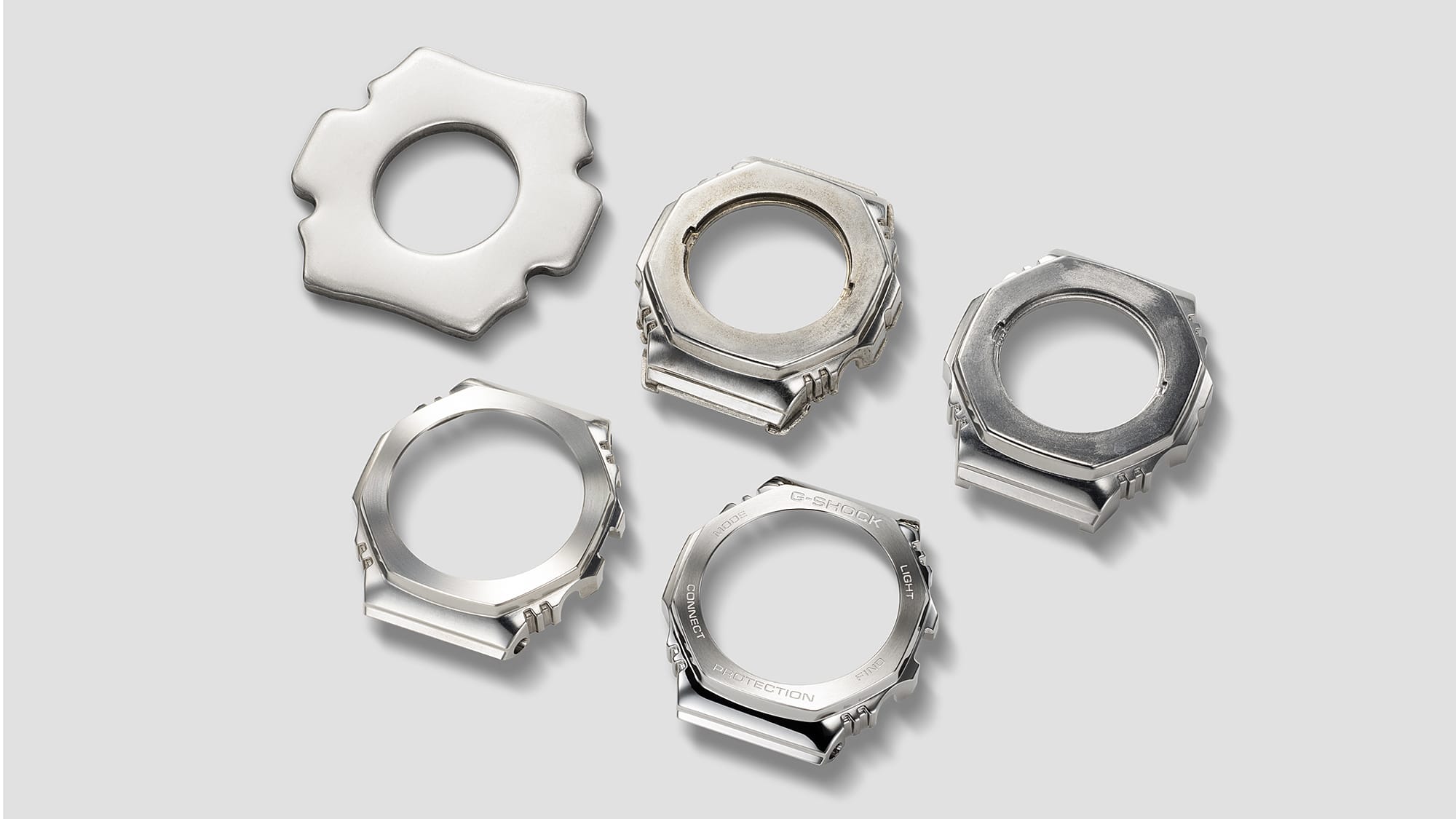 G-Shock Full Metal Blue Dial Stainless Steel Watch GMCB2100AD-2A