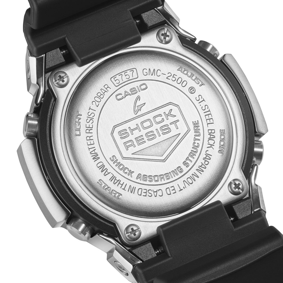 G-Shock 2500 Series Silver GMC2500-1A8 analogue watch, product shot